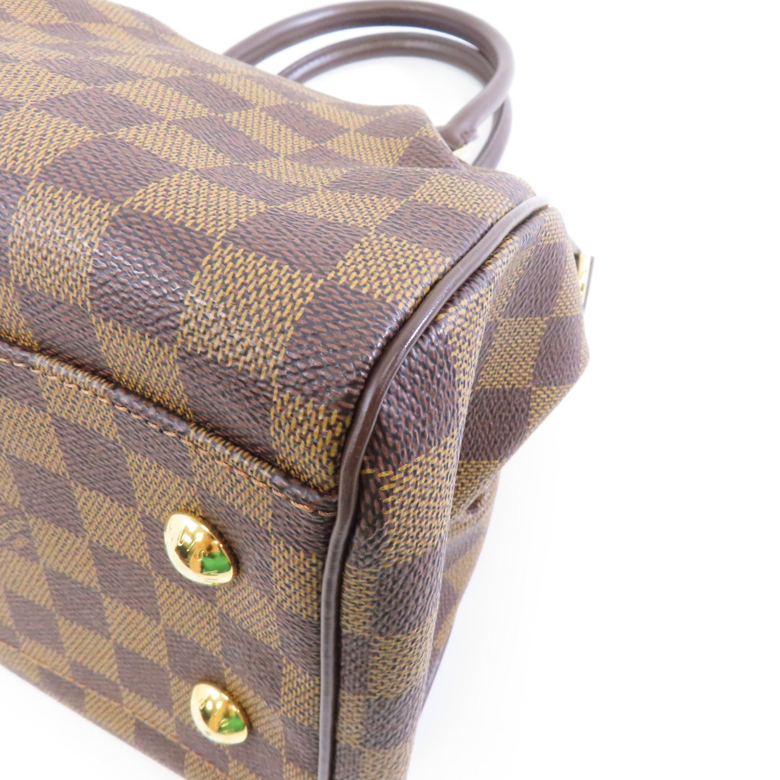 LOUIS VUITTON 【激減優惠】Damier Trevi PM金扣手挽肩背兩用袋啡色