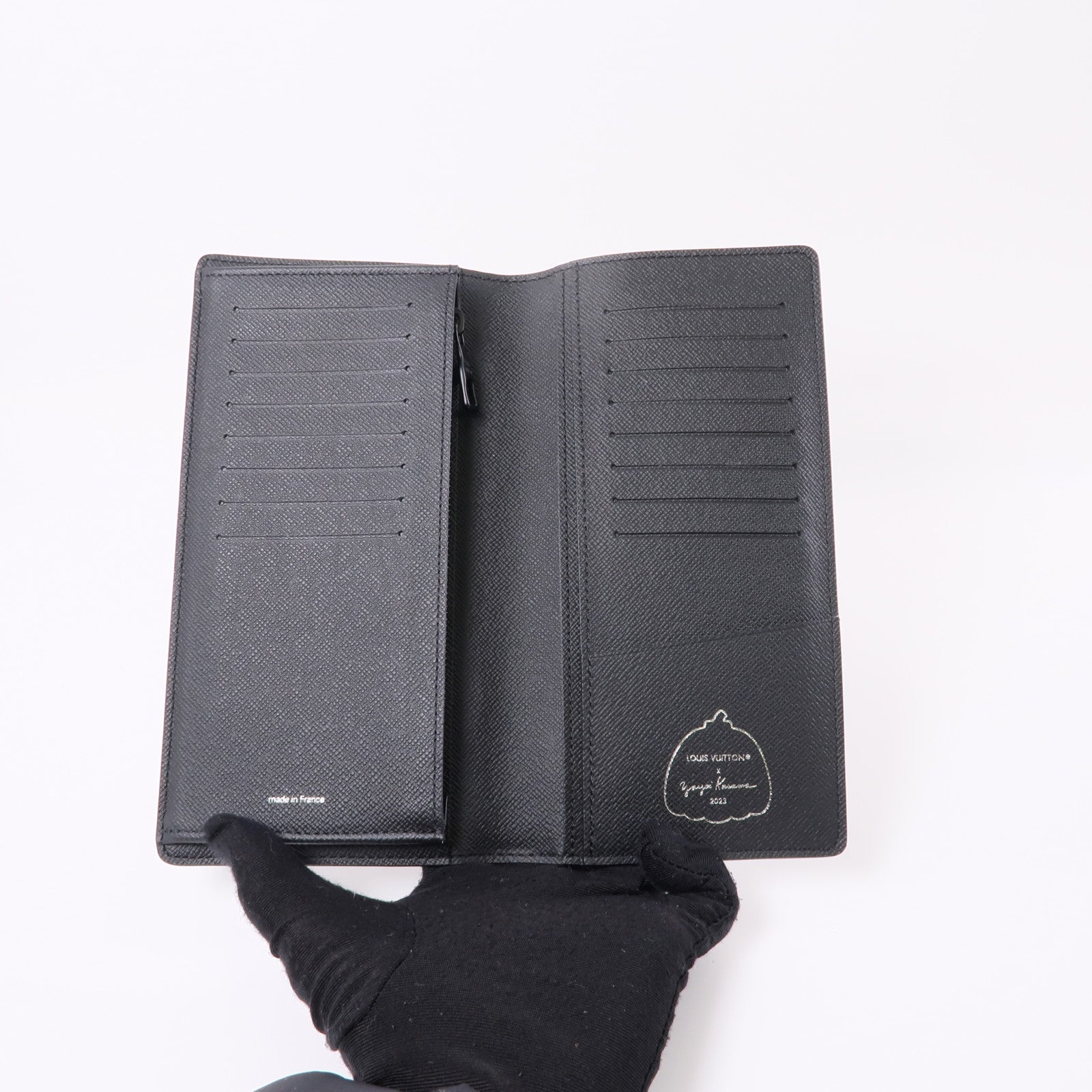 LOUIS VUITTON Monogram Eclipse LVxYK Portefeuille Brazza Long Wallet長錢包黑色