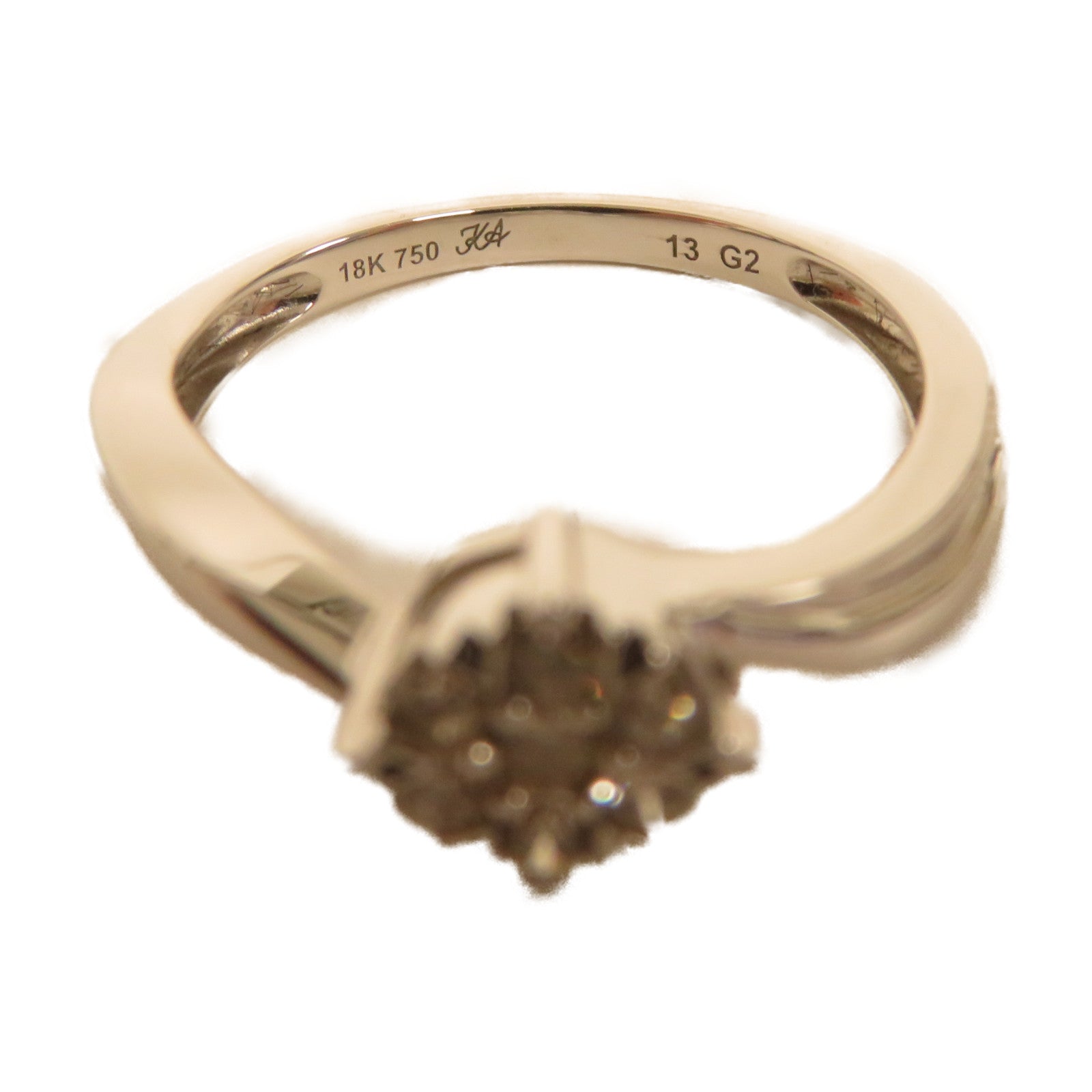 JEWELRY 【激減優惠】18K白金Diamond Ring鑽石戒指US#6