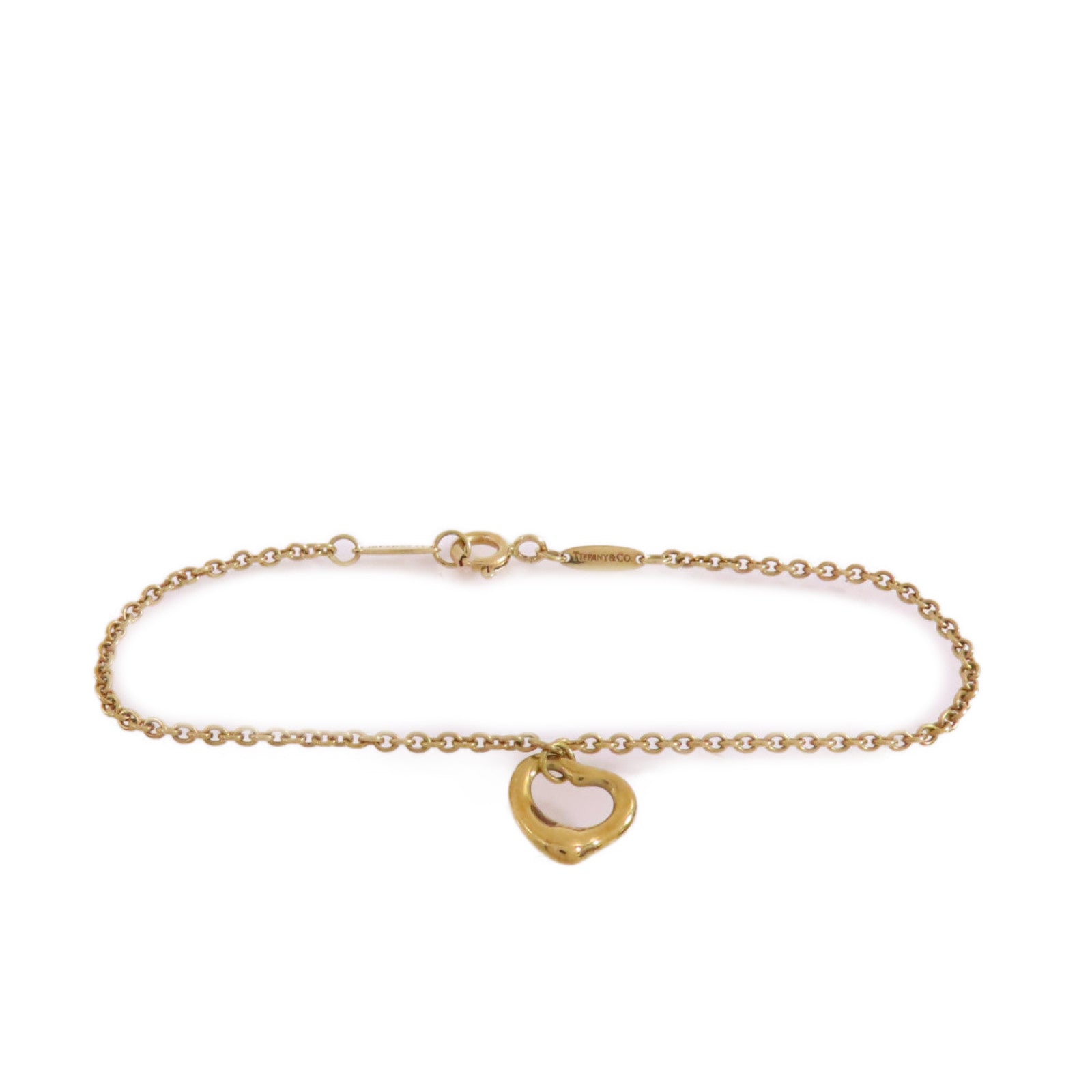 TIFFANY＆CO 【激減優惠】18K黃金Open Heart Bracelet手鏈