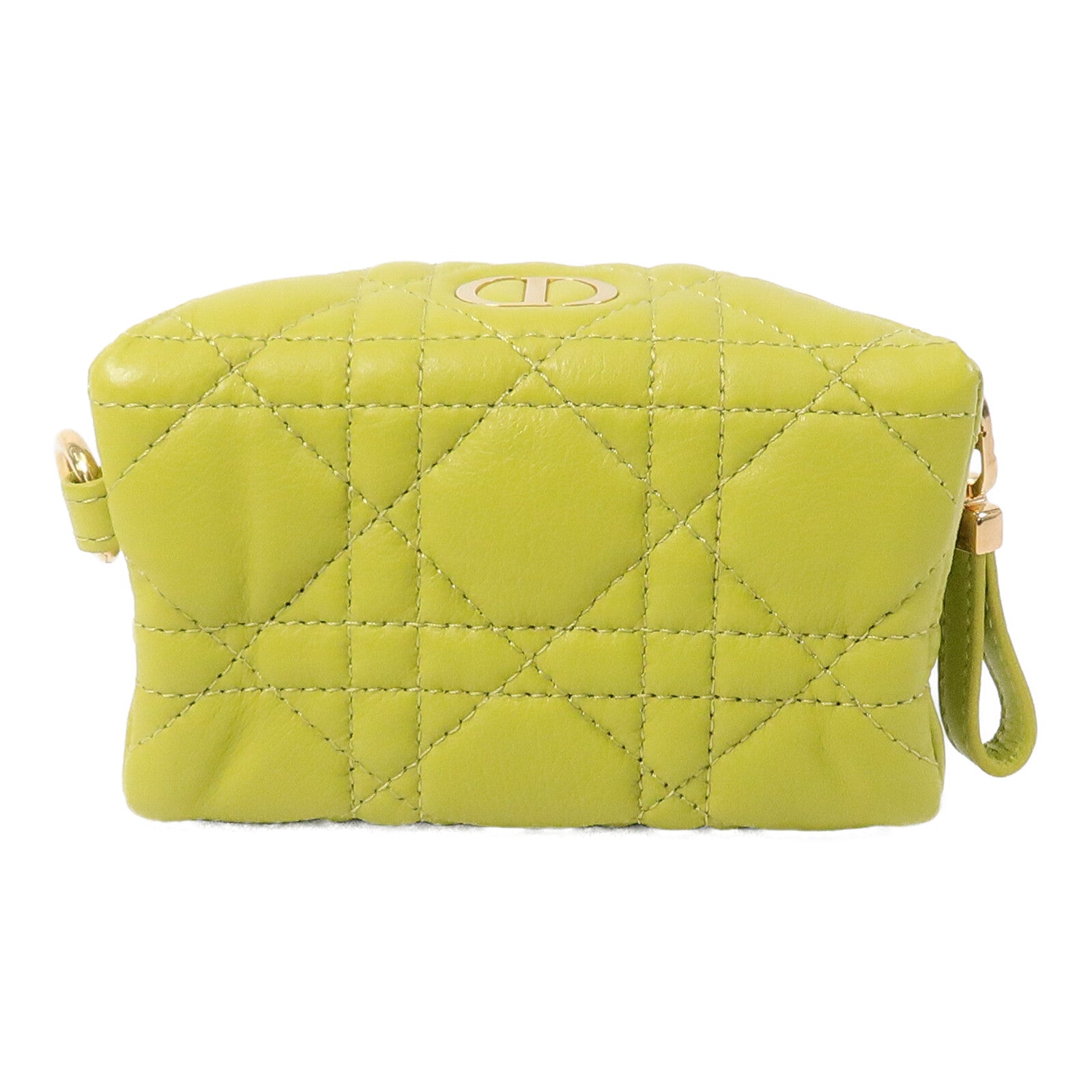 Dior 羊皮皮革Caro Half Moon Coin Purse零錢包