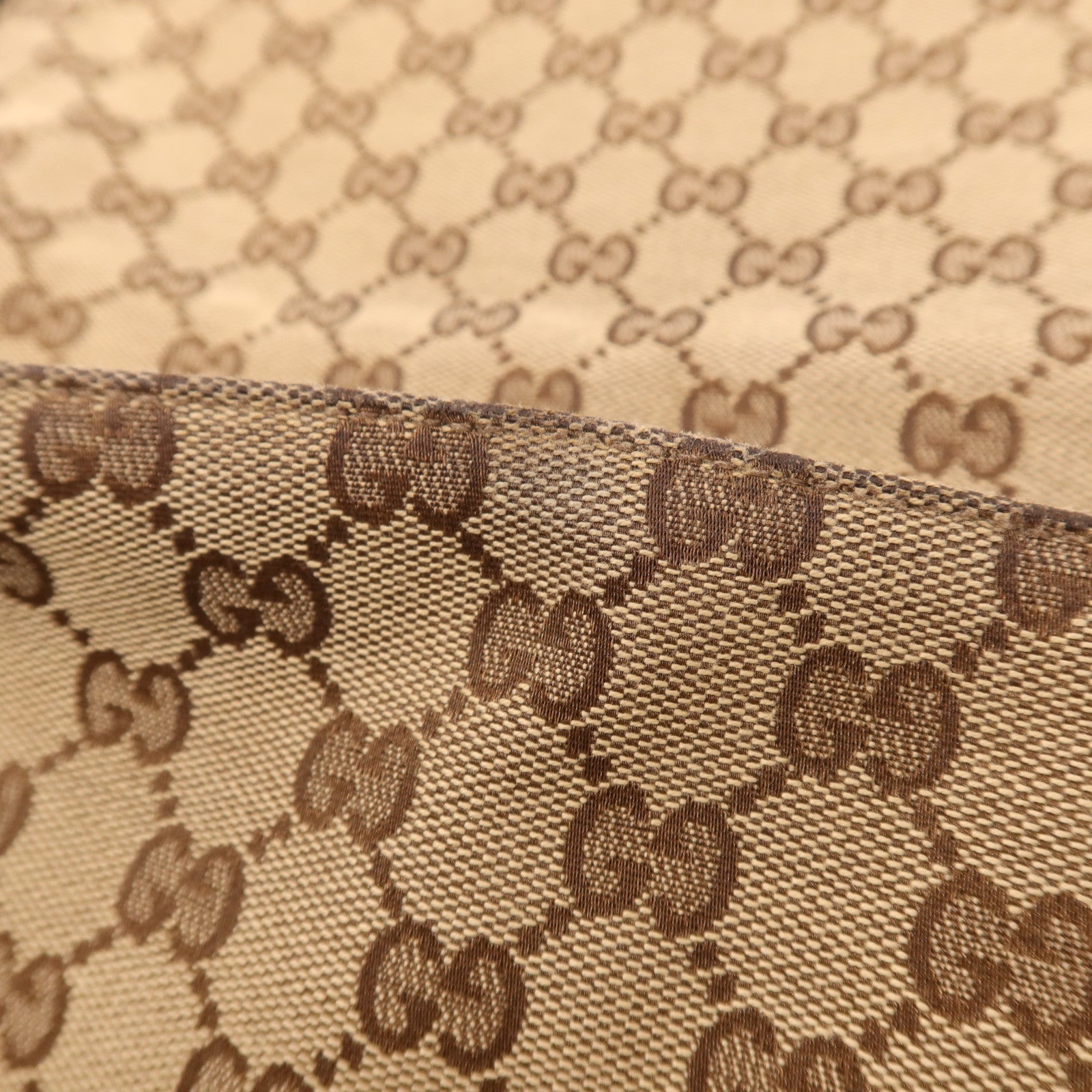 GUCCI 帆布Shoulder Bag銀扣肩背袋