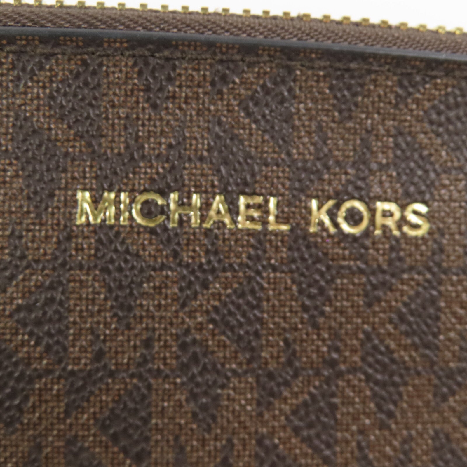 Michael Kors 塗層帆布Pouch金扣手拿包
