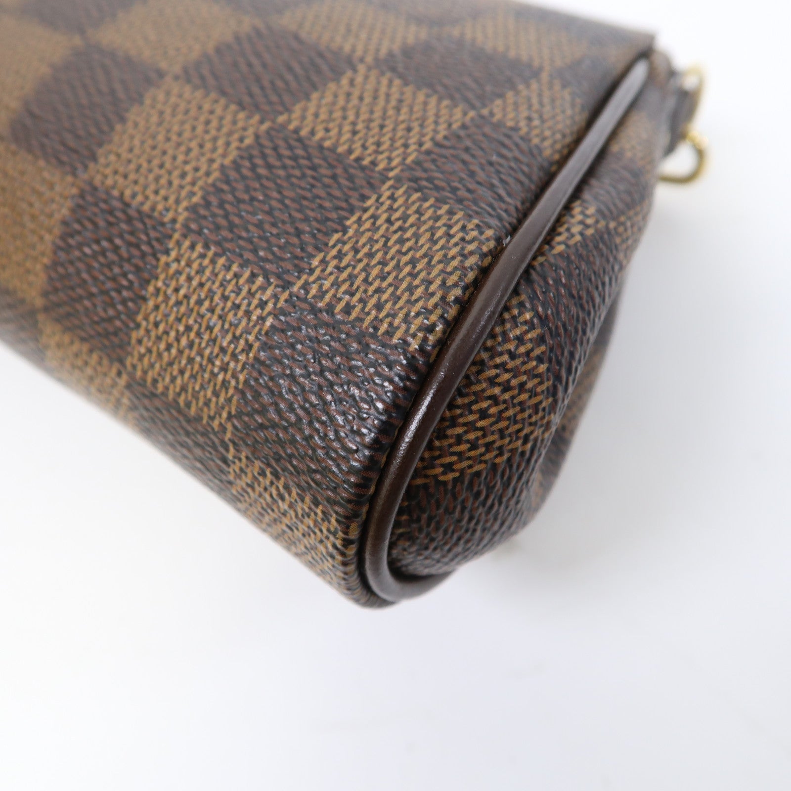 LOUIS VUITTON Damier Eva金扣手挽鏈帶肩背兩用袋啡色