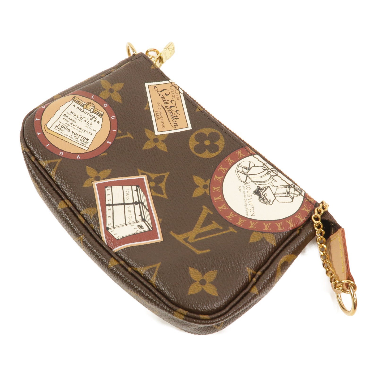 LOUIS VUITTON Monogram Mini Pochette Accessoires Pouch零錢包