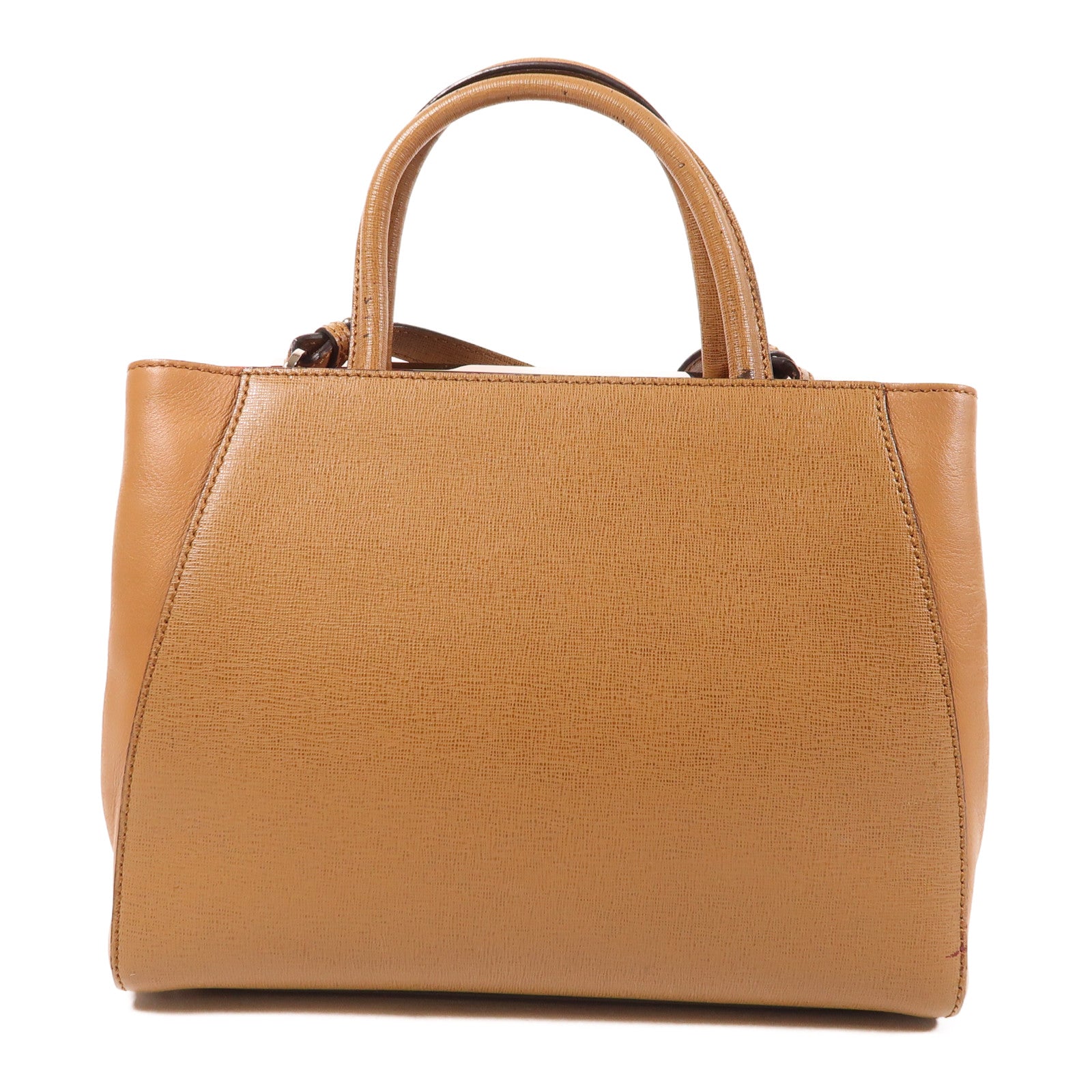 FENDI 【激減優惠】羊皮皮革2 Way Shoulder銀扣手挽肩背兩用袋