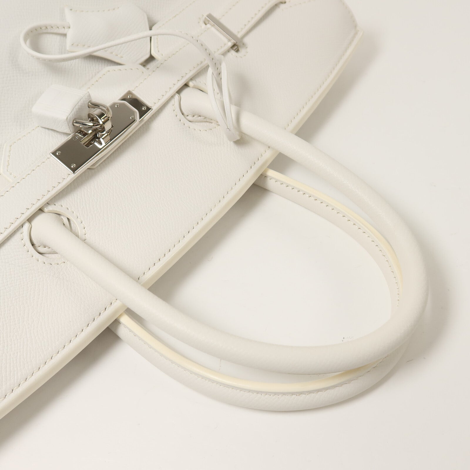 HERMES Epsom皮革Birkin 35手挽袋Blanc