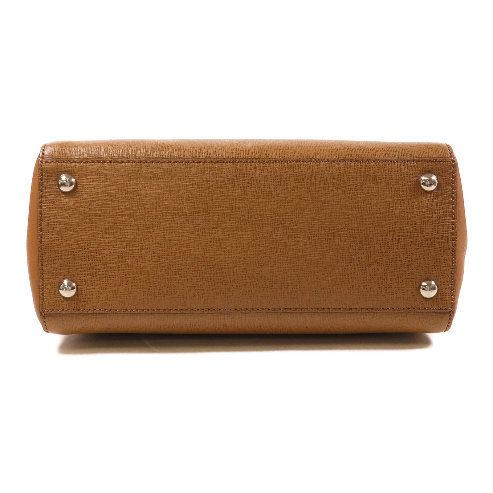 FENDI 羊皮皮革2 Way Shoulder銀扣手挽肩背兩用袋