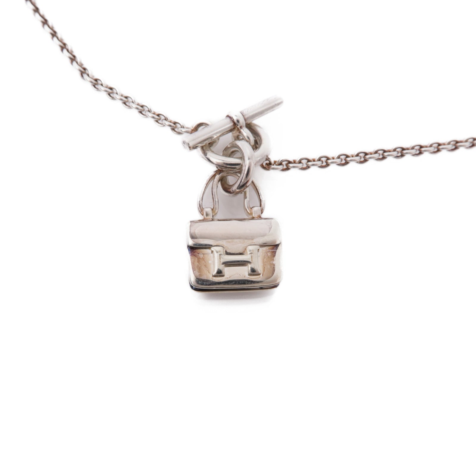 HERMES 925純銀Constance Pendant項鍊
