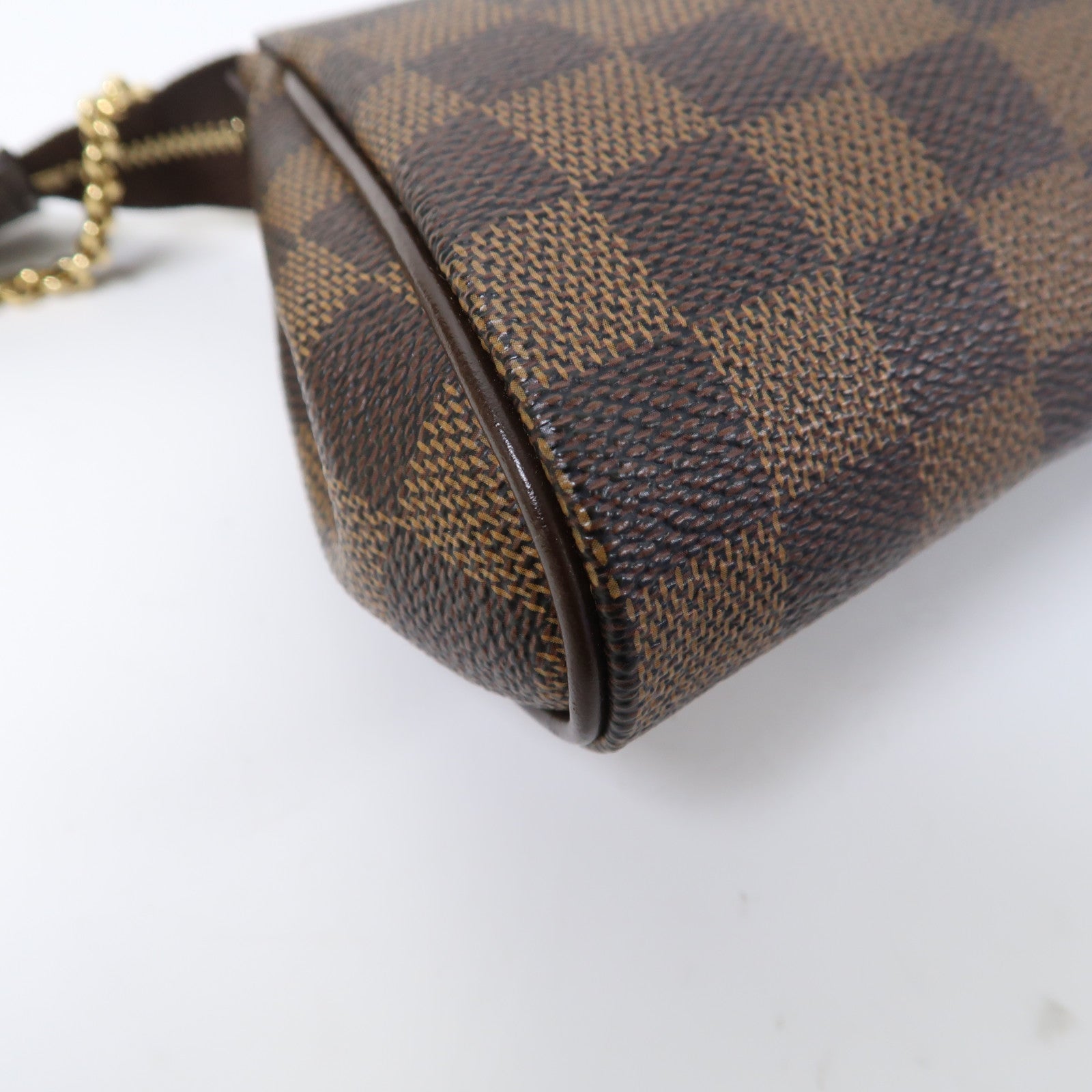 LOUIS VUITTON Damier Eva金扣手挽鏈帶肩背兩用袋啡色