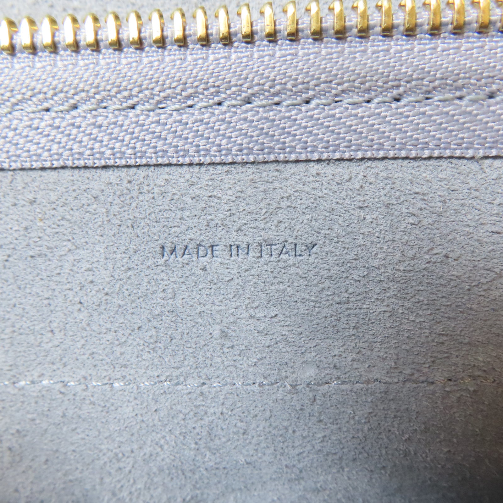CELINE 牛皮皮革Nano Belt Bag金扣手挽肩背兩用袋淺藍色