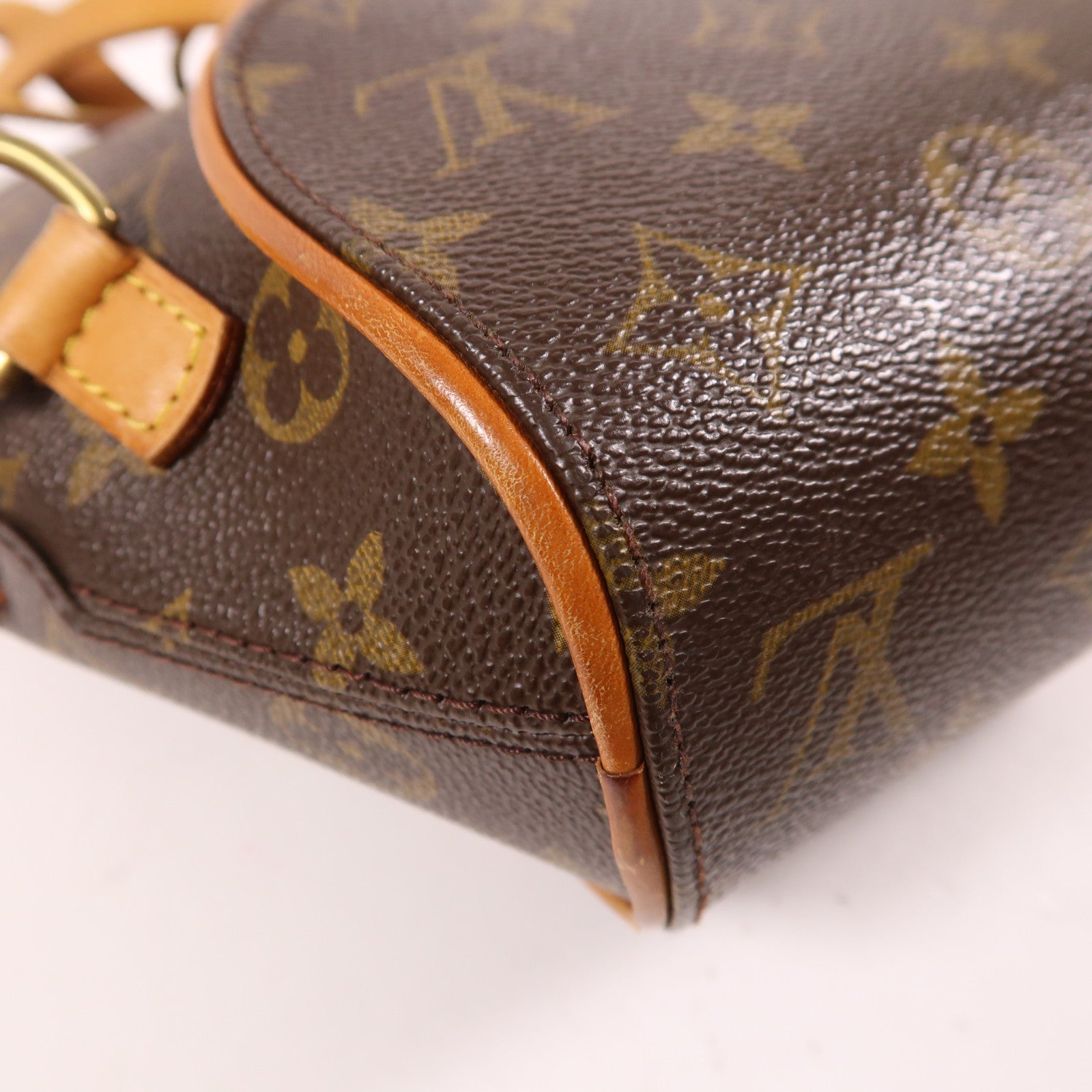 LOUIS VUITTON Monogram Ellipse Sac A Dos Backpack金扣背包棕色
