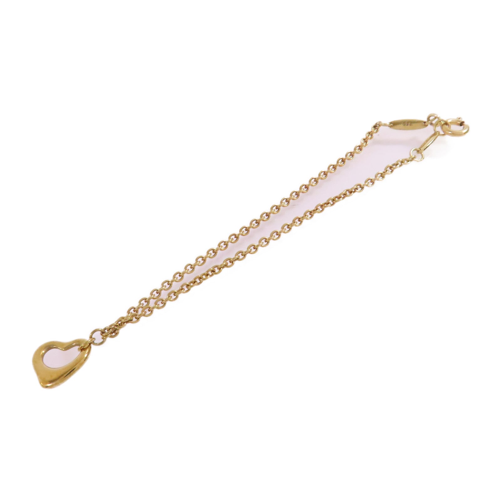 TIFFANY＆CO 【激減優惠】18K黃金Open Heart Bracelet手鏈