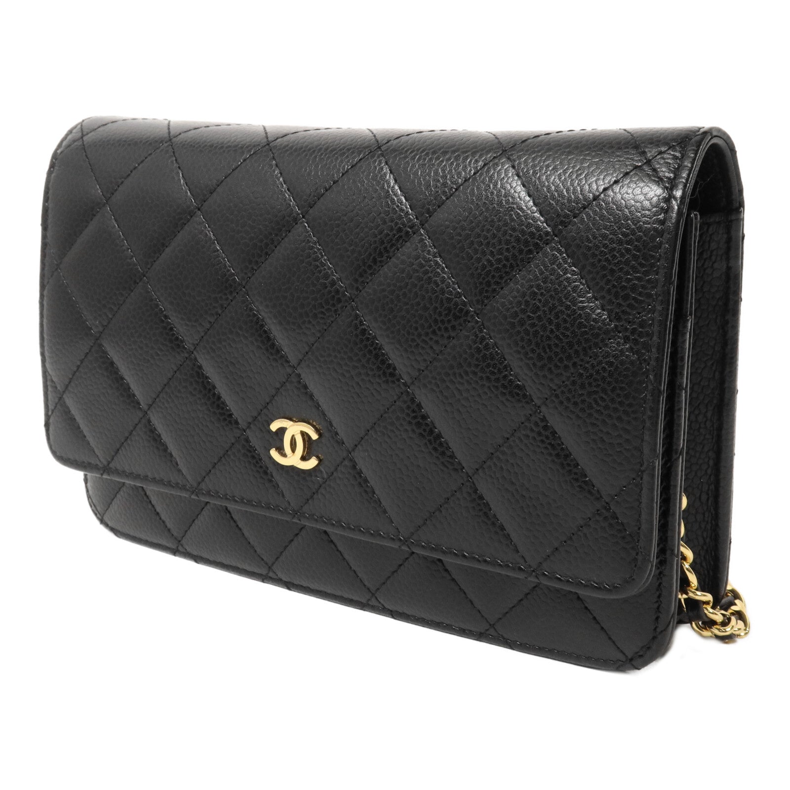 CHANEL 牛皮皮革WOC Wallet On Chain鏈帶肩背袋