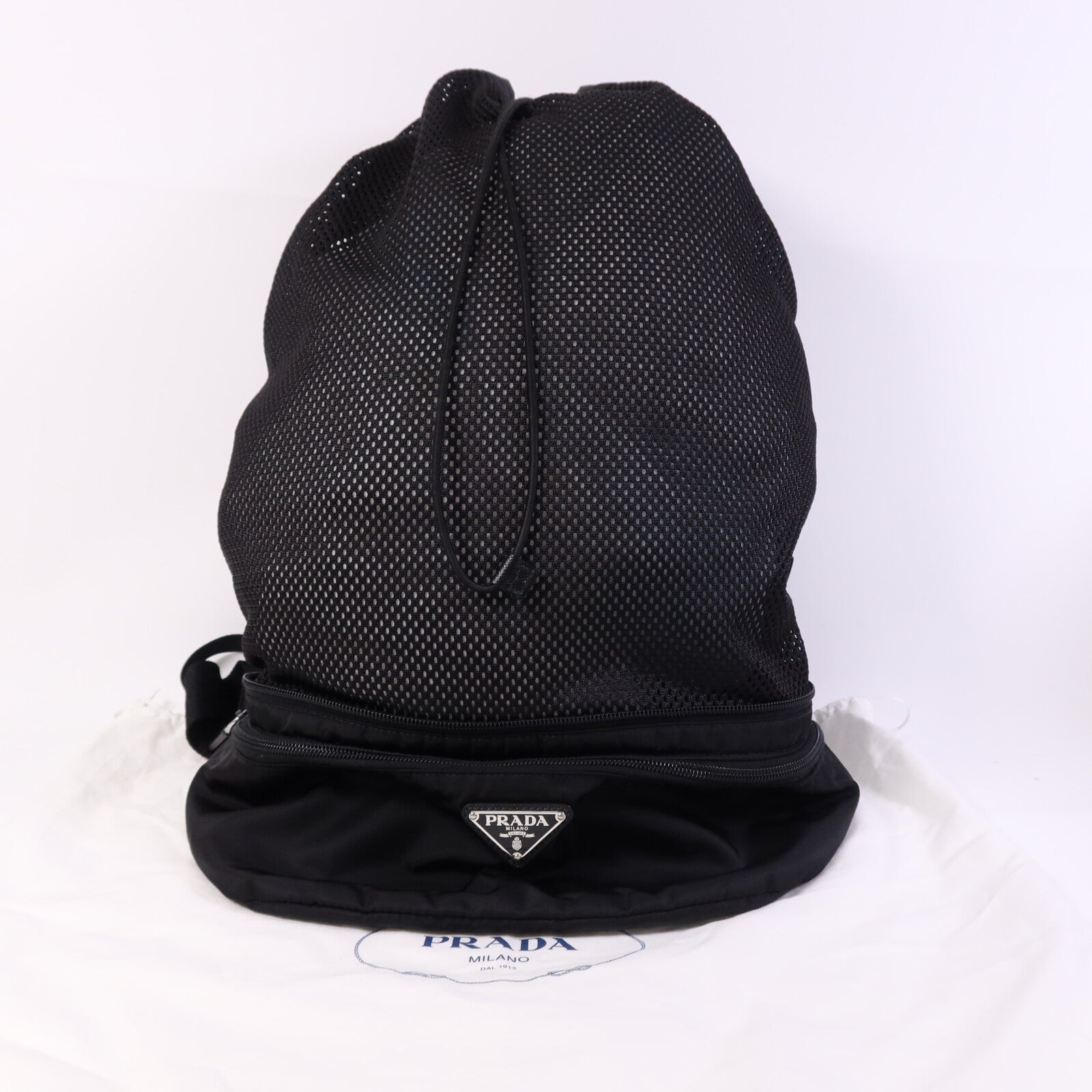 PRADA 尼龍Re-Nylon BackPack銀扣背包