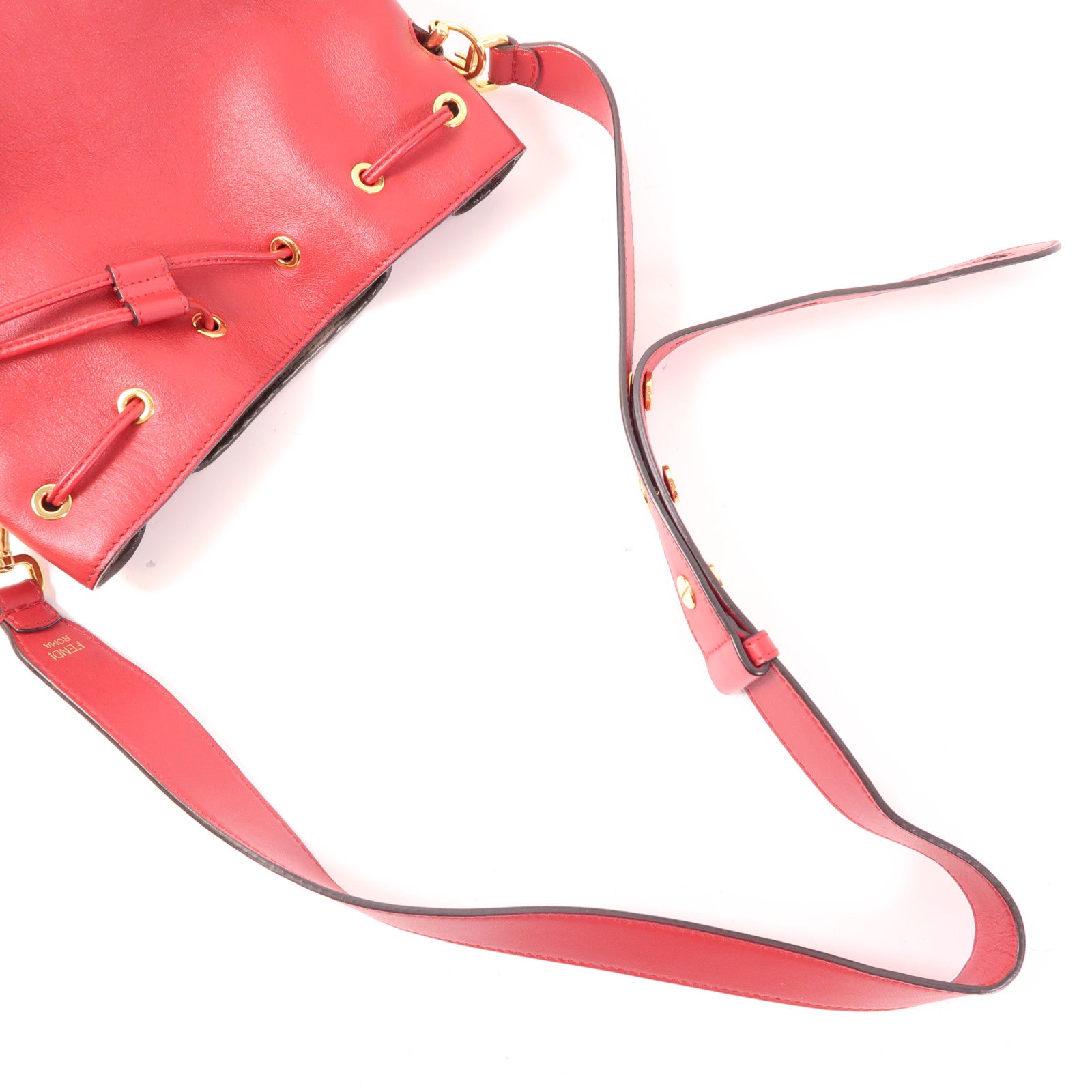 FENDI 牛皮皮革Mon Tresor金扣肩背袋