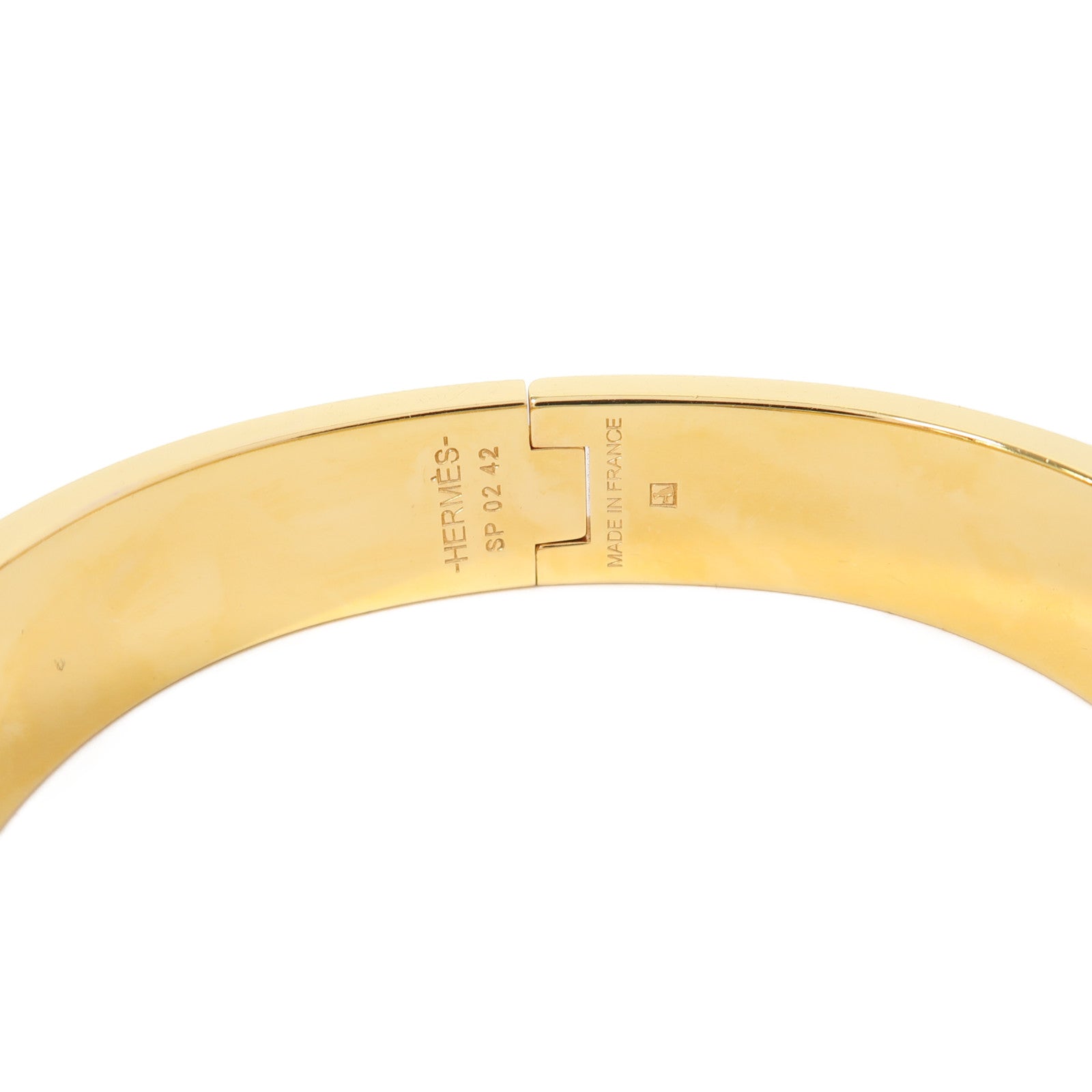 HERMES 金屬Clic H手鐲黑色