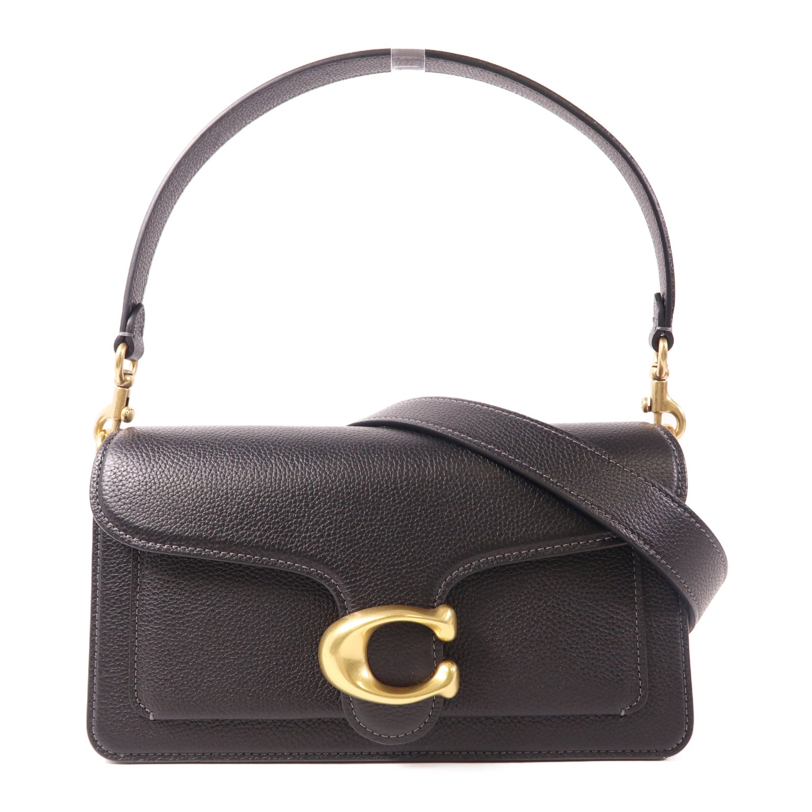 COACH 牛皮皮革Shoulder Bag金扣手挽肩背兩用袋