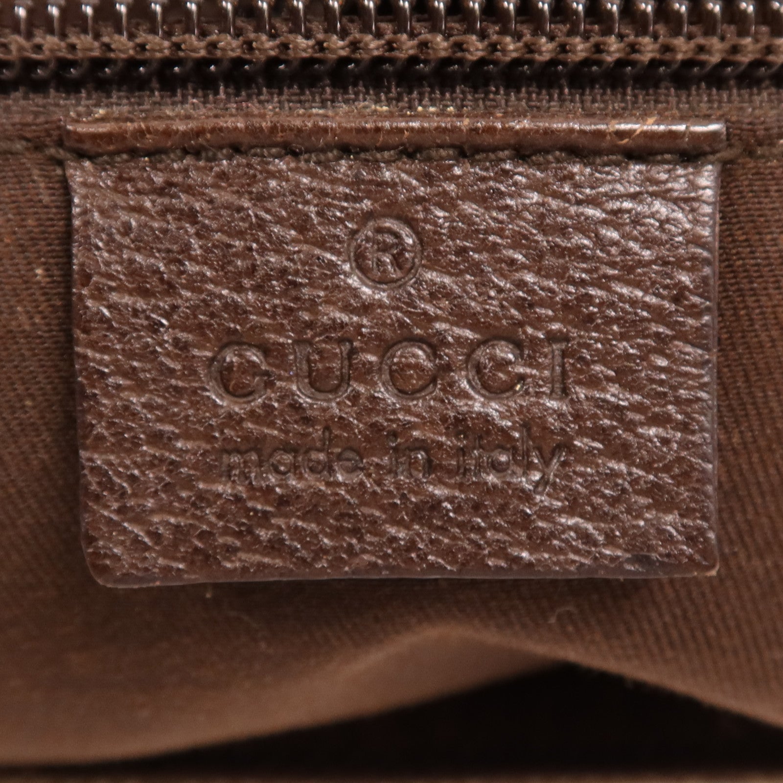 GUCCI 帆布Shoulder Bag銀扣肩背袋