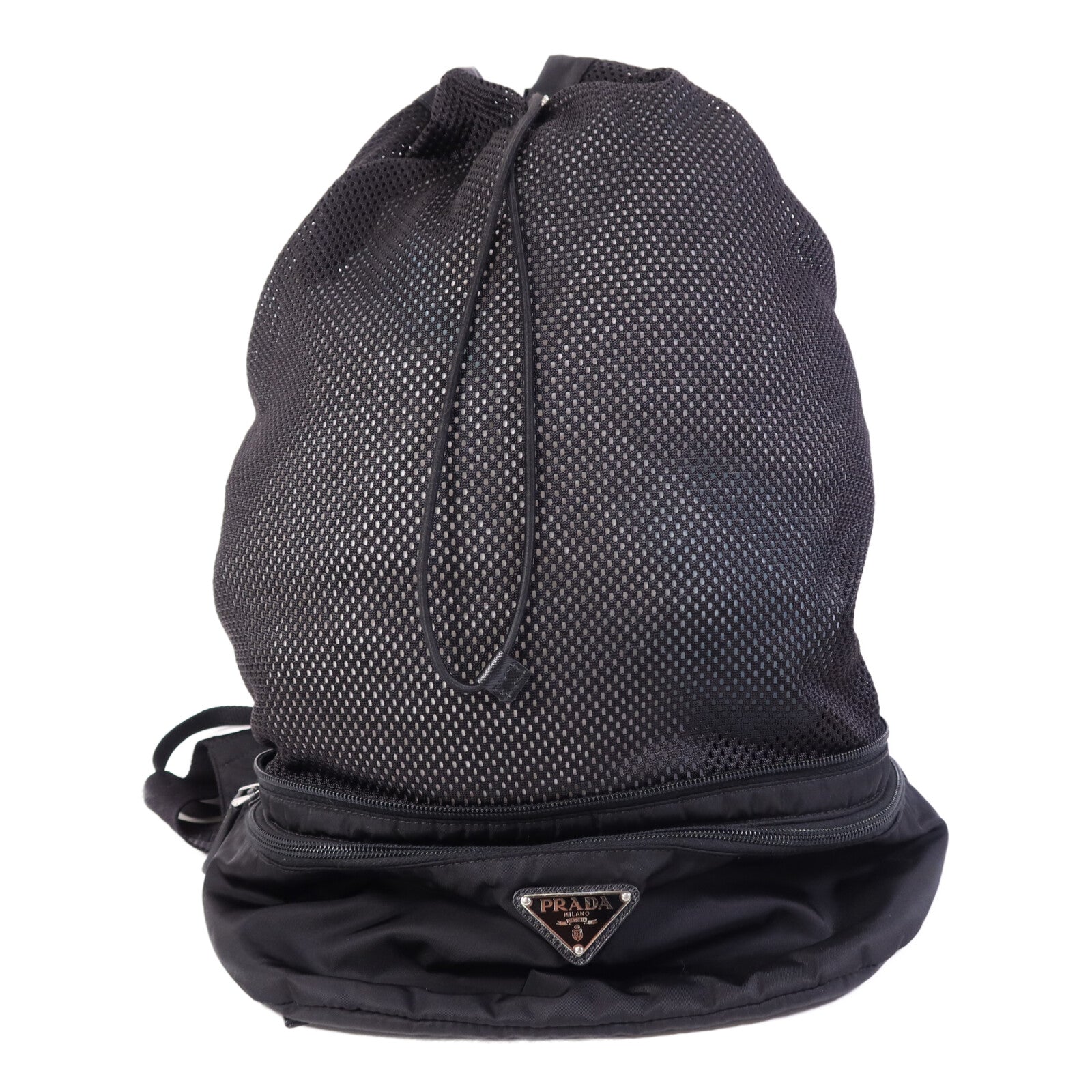 PRADA 尼龍Re-Nylon BackPack銀扣背包
