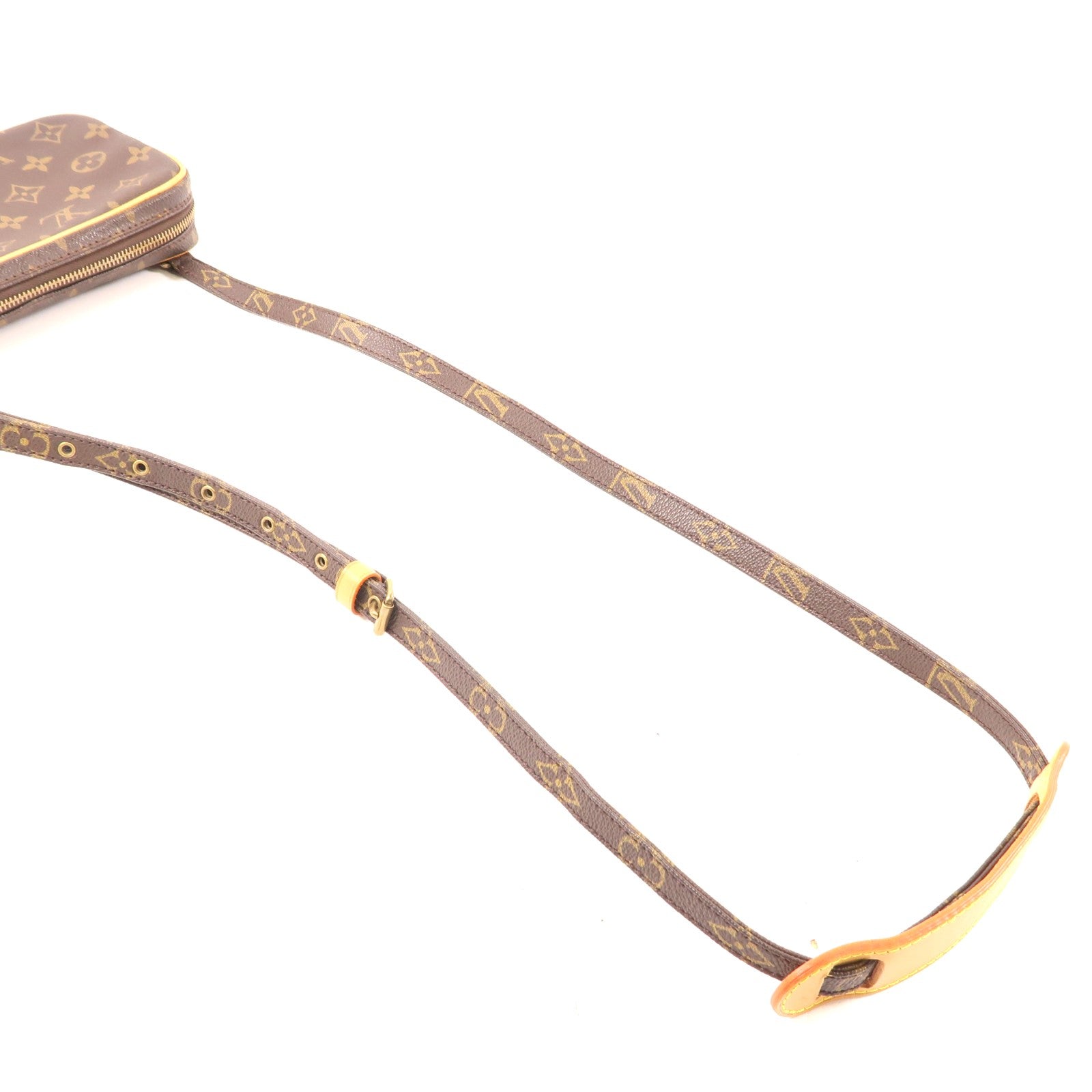 LOUIS VUITTON Monogram Marly Bandouliere金扣肩背袋棕色
