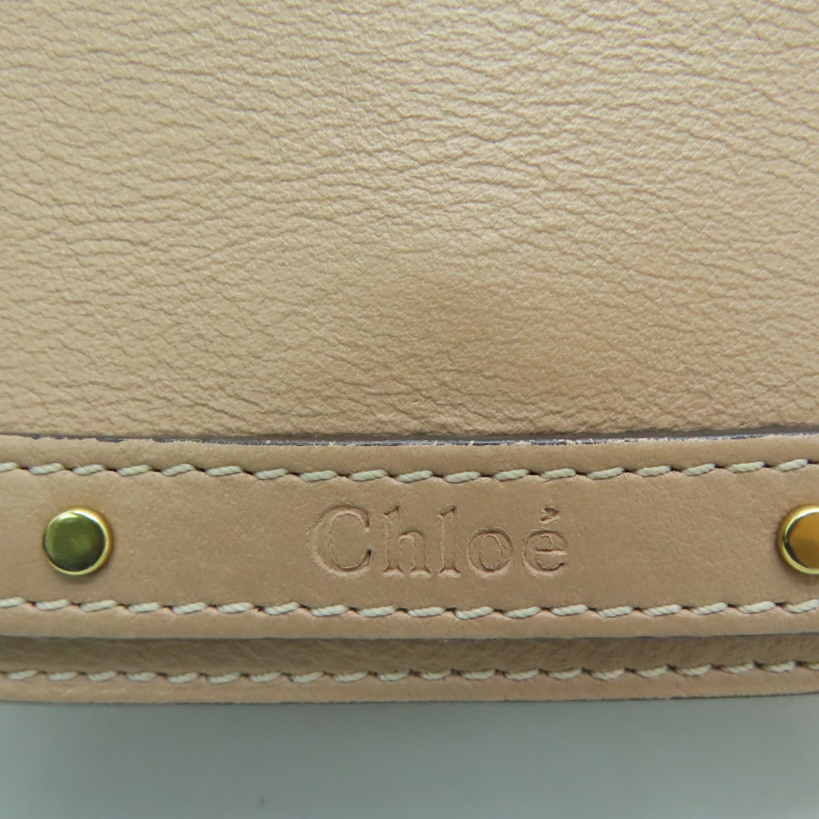Chloe 牛皮皮革Shoulder Bag肩背袋裸色