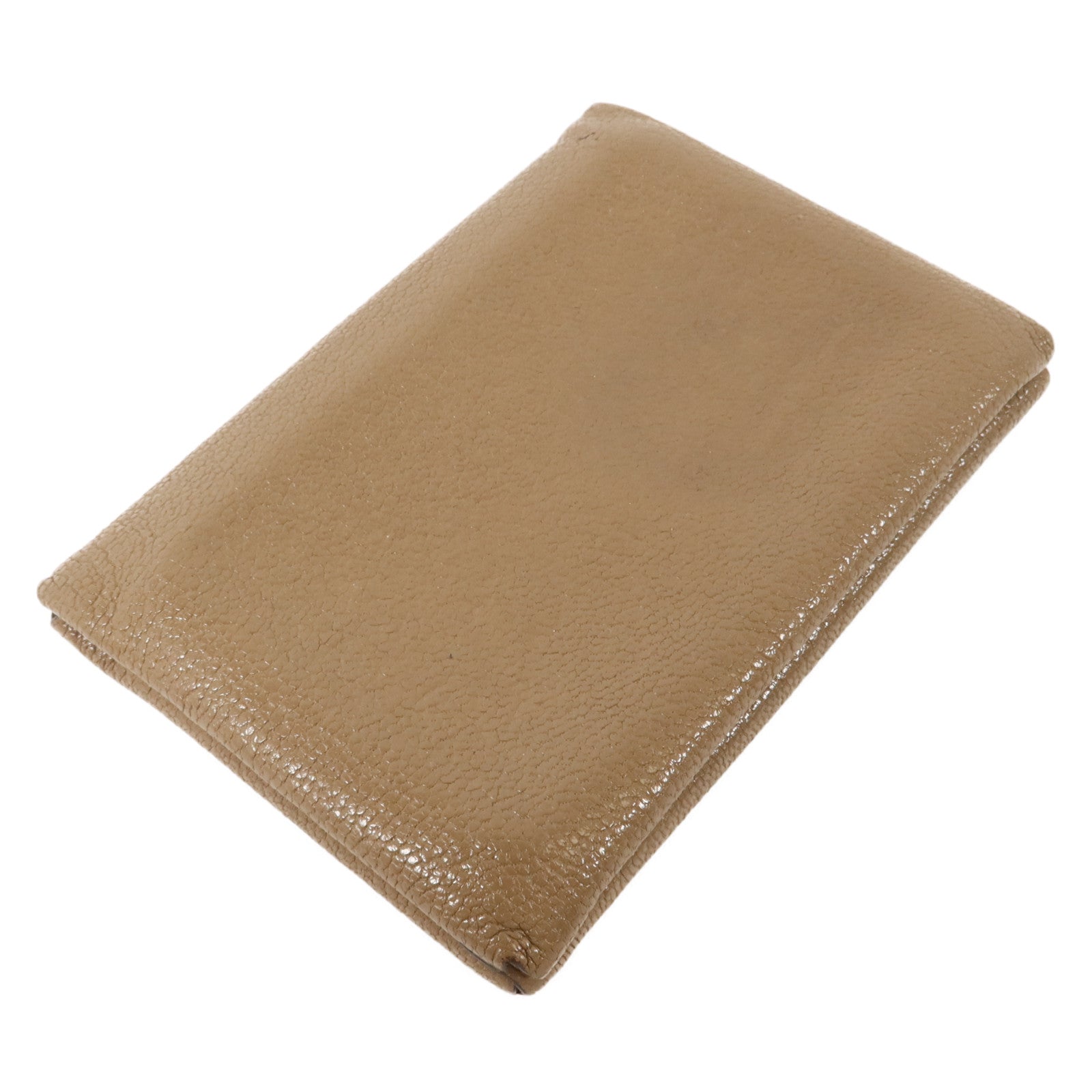 HERMES Chevre皮革Calvi Duo Compact Card Holder卡片套Etoupe