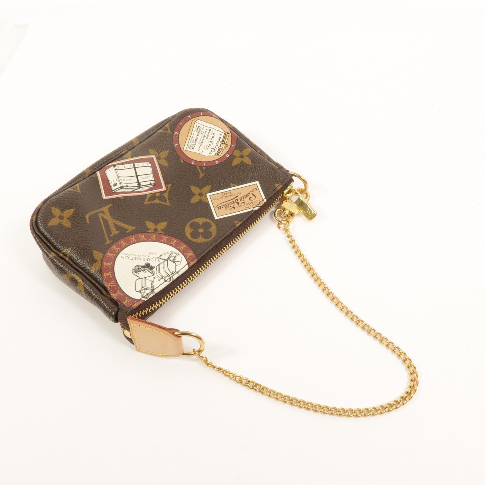 LOUIS VUITTON Monogram Mini Pochette Accessoires Pouch零錢包