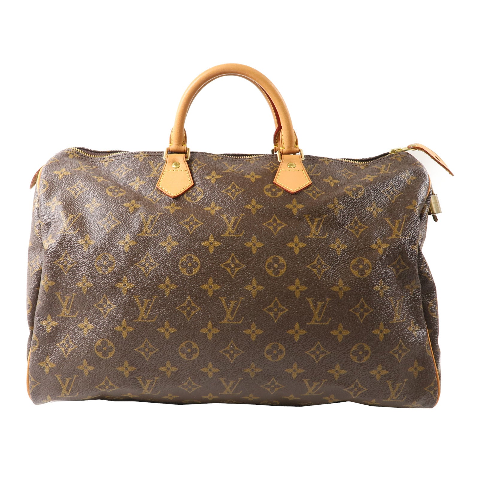 LOUIS VUITTON 【激減優惠】Monogram Speedy 40金扣手挽袋啡色