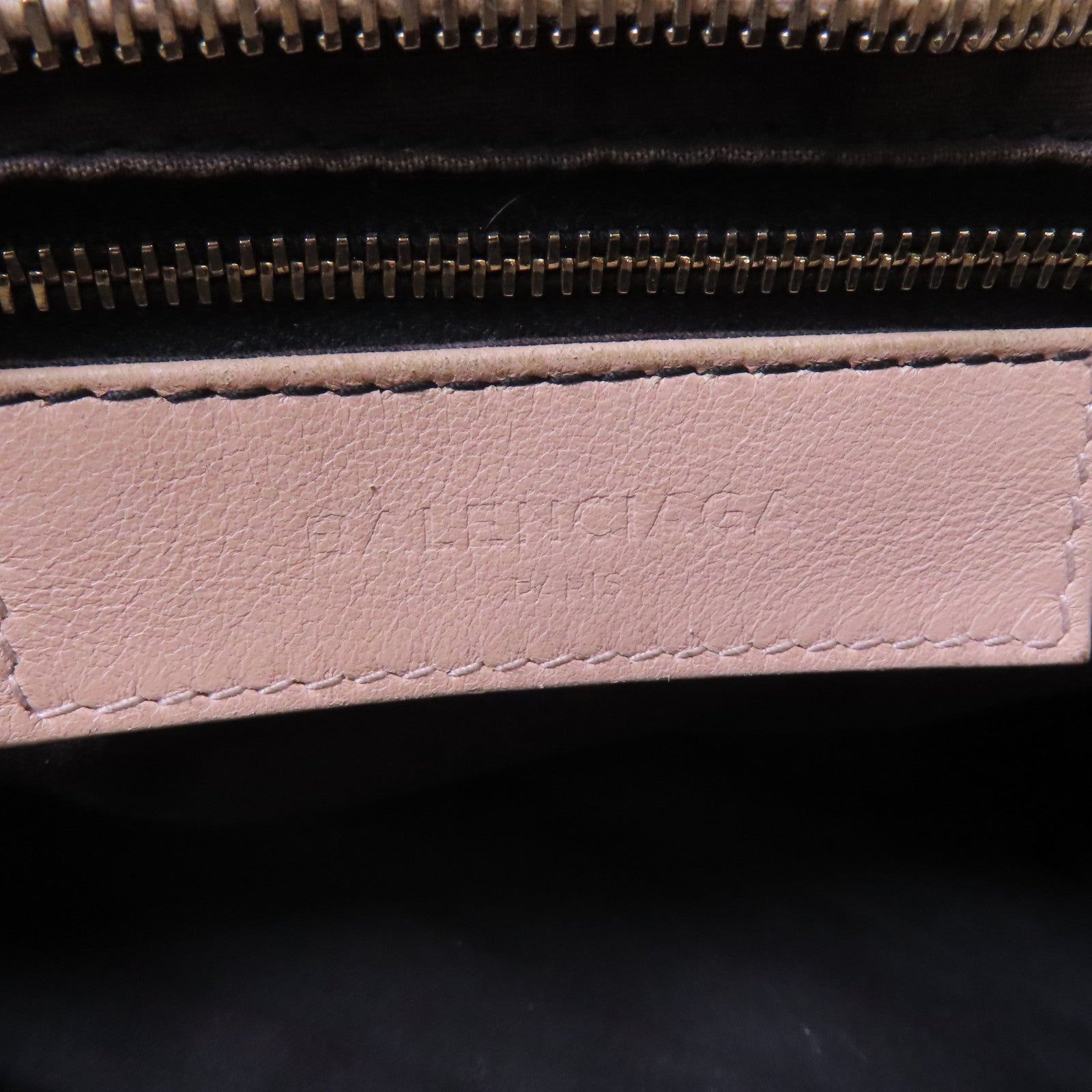 BALENCIAGA 皮革City金扣手挽肩背兩用袋粉紅色