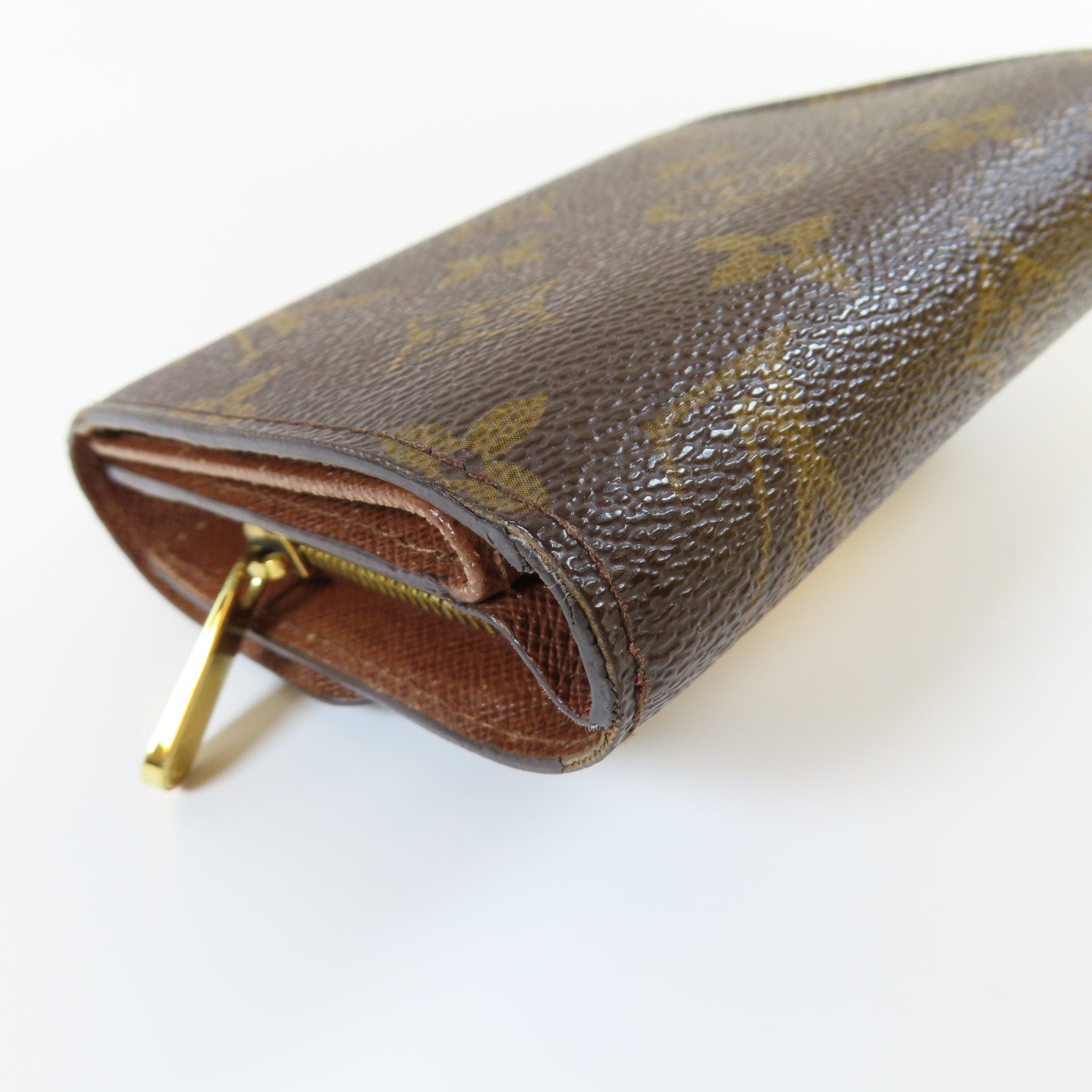 LOUIS VUITTON Monogram Portefeuille Joey金扣錢包啡色