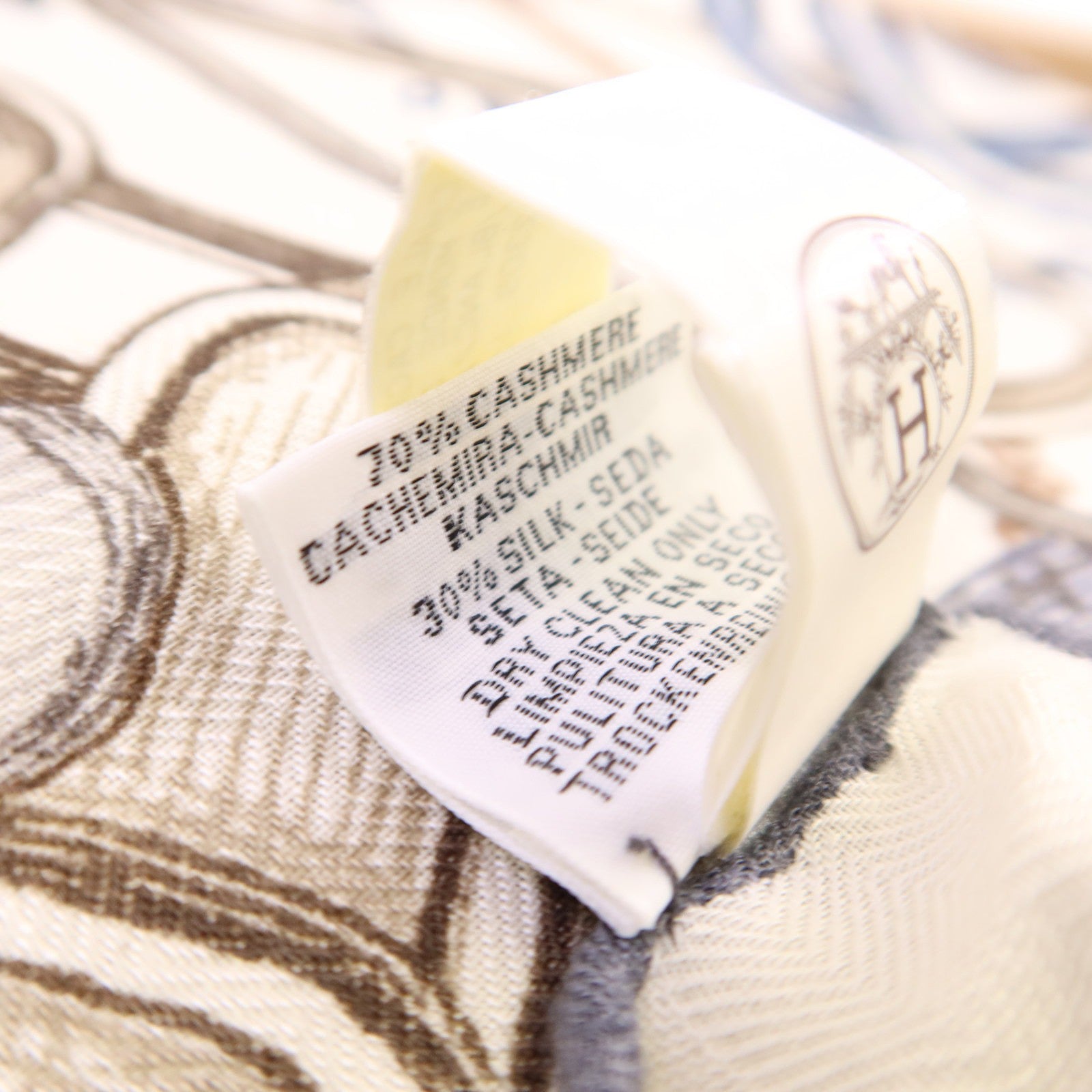 HERMES 羊絨/絲質Mors A Jouets Bandana Shawl 140絲巾