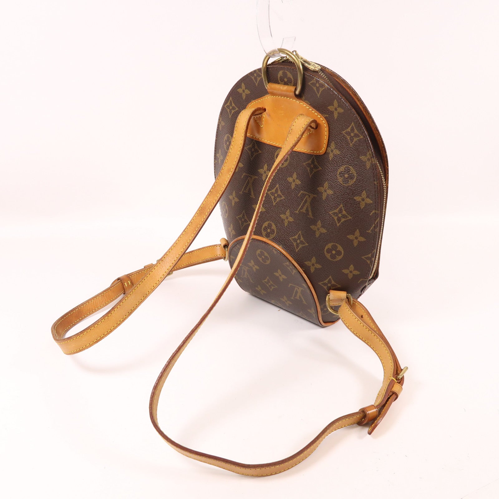 LOUIS VUITTON Monogram Ellipse Sac A Dos Backpack金扣背包棕色
