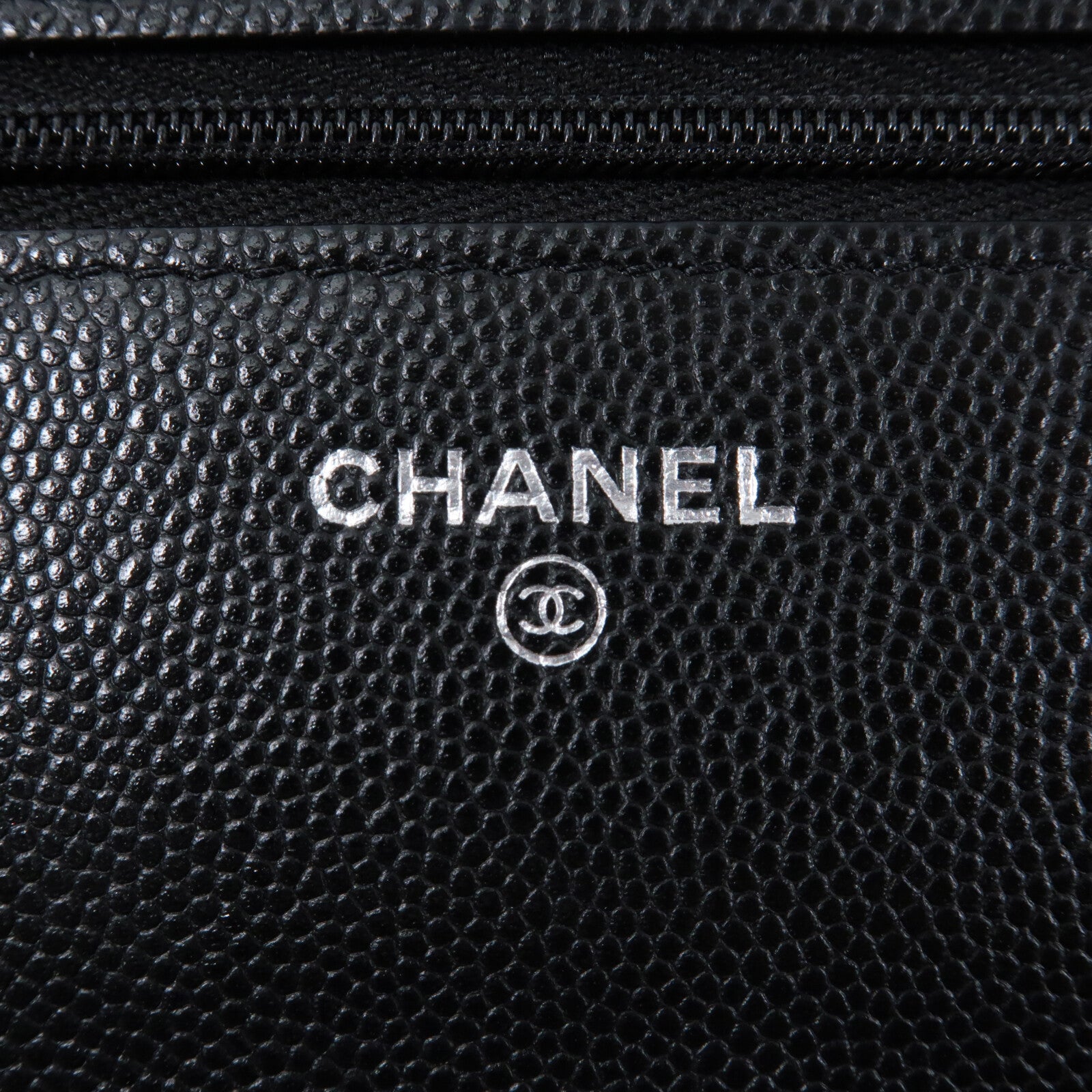 CHANEL 牛皮皮革WOC Wallet On Chain銀扣鏈帶肩背袋