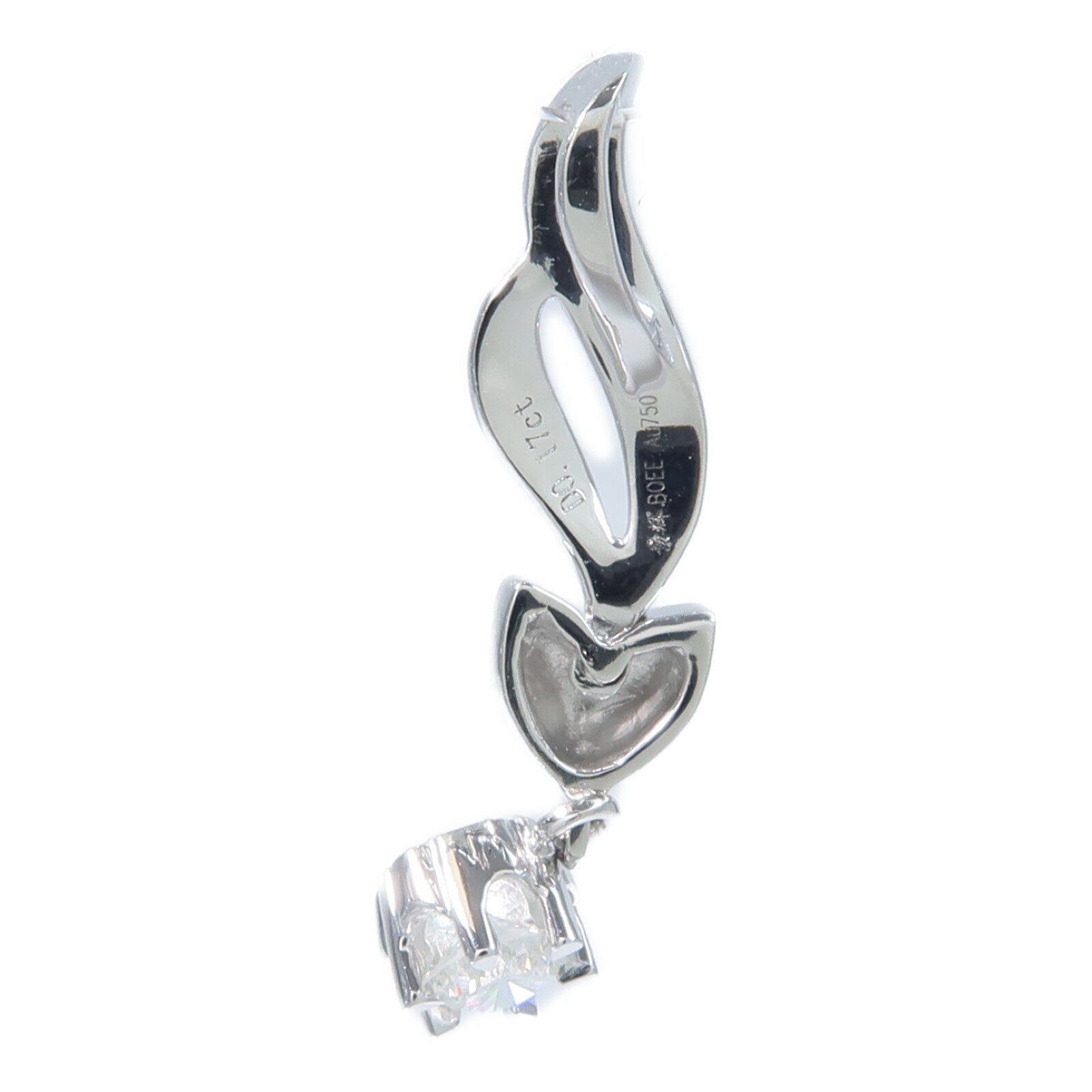 JEWELRY 18K白金Diamond Pendant Top鑽石吊墜