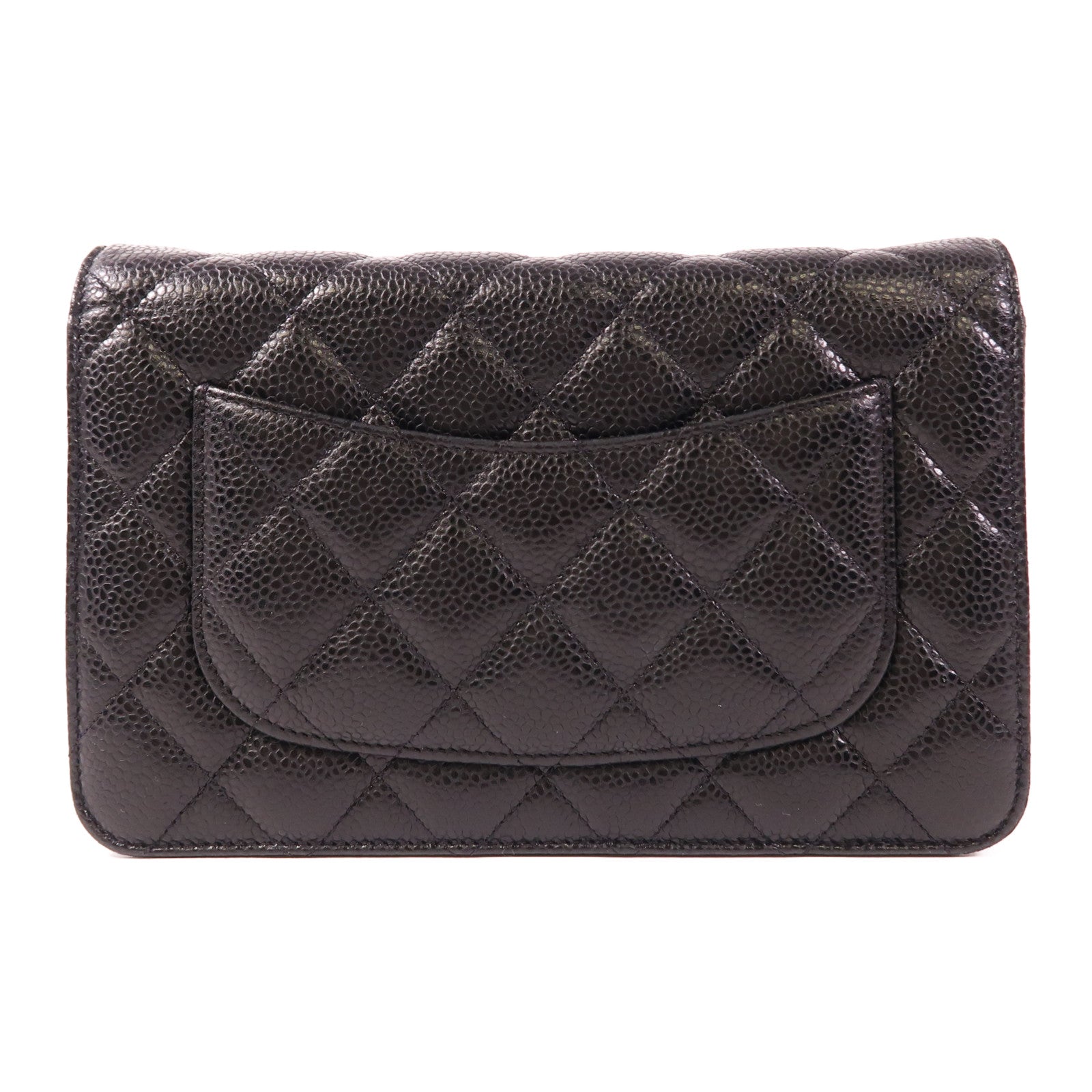 CHANEL 牛皮皮革Classic WOC金扣鏈帶肩背袋