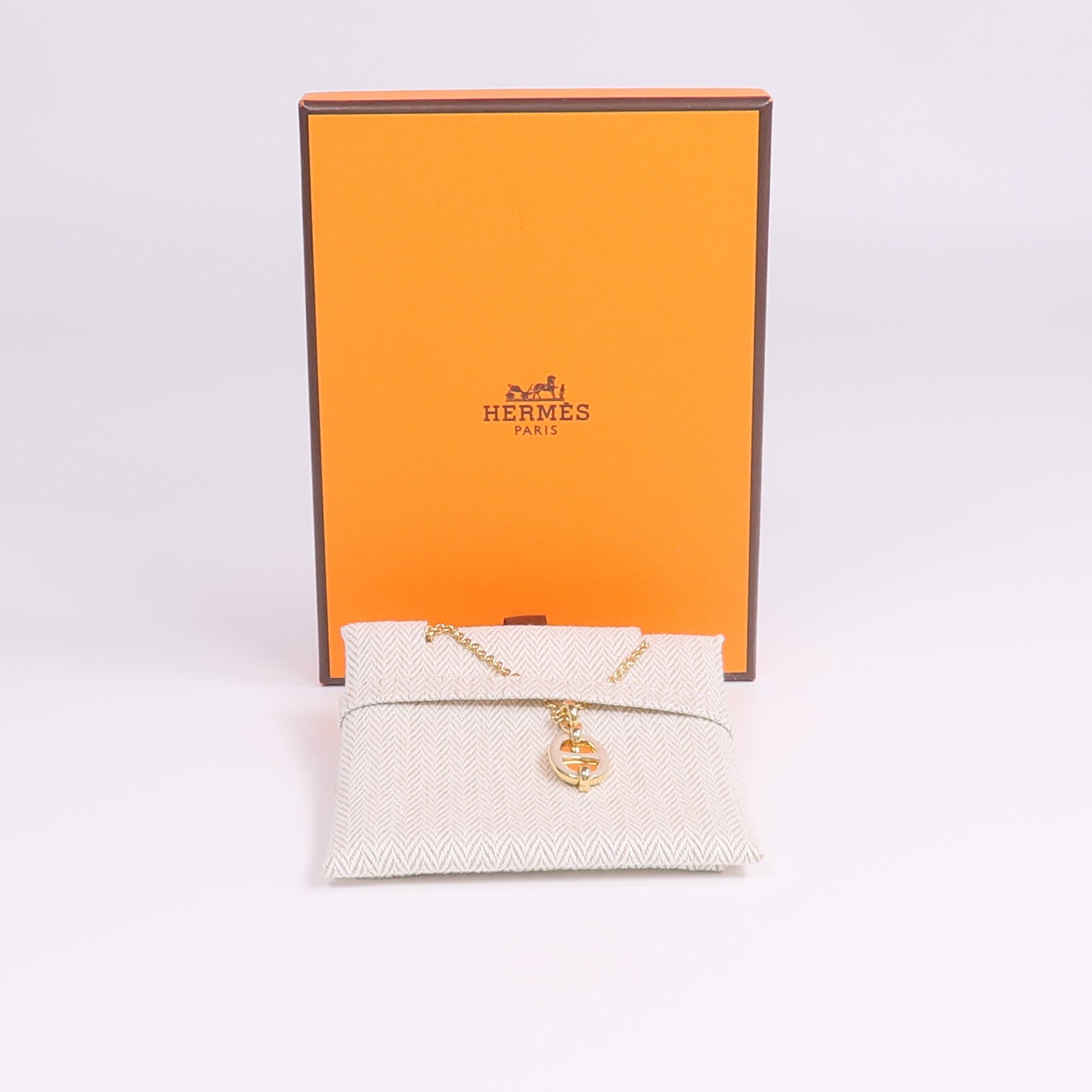 HERMES 金屬Mini Maillon項鍊