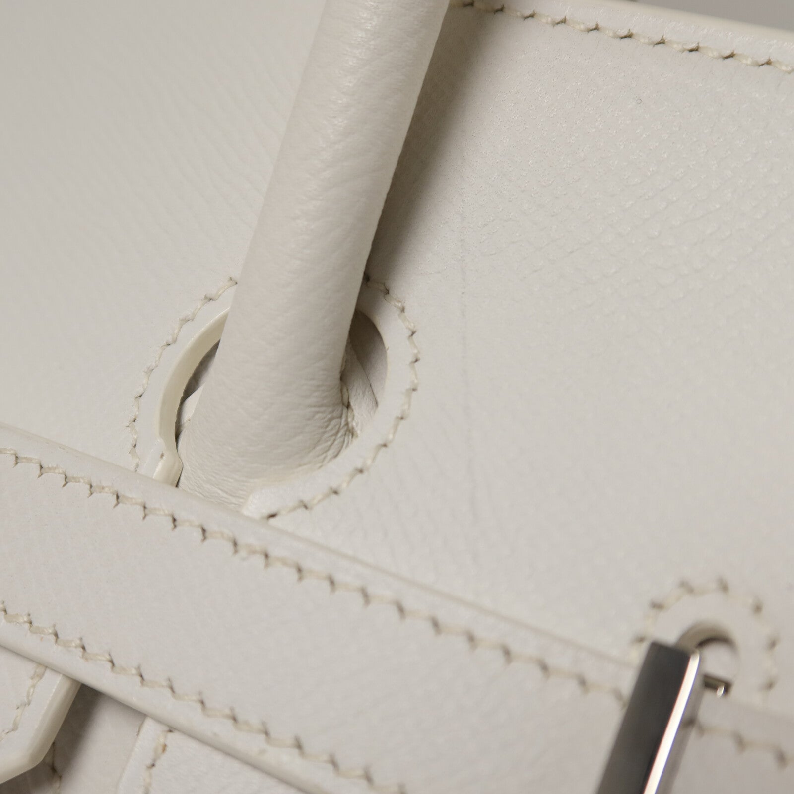 HERMES Epsom皮革Birkin 35手挽袋Blanc