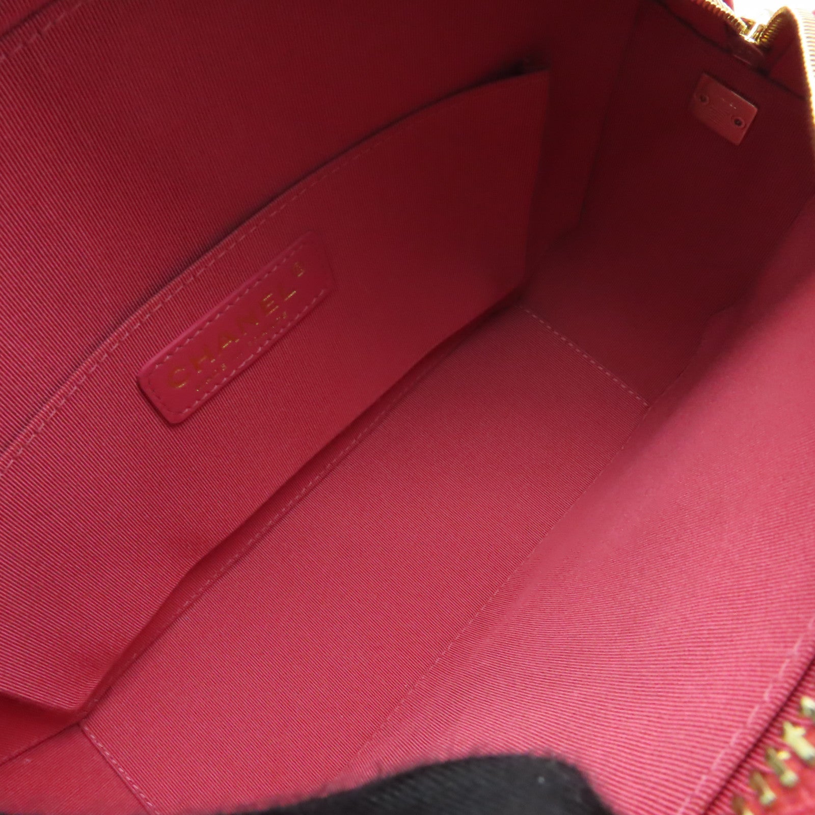 CHANEL 【清倉大減價】牛皮皮革Chain Shoulder Bag金扣鏈帶肩背袋粉紅色