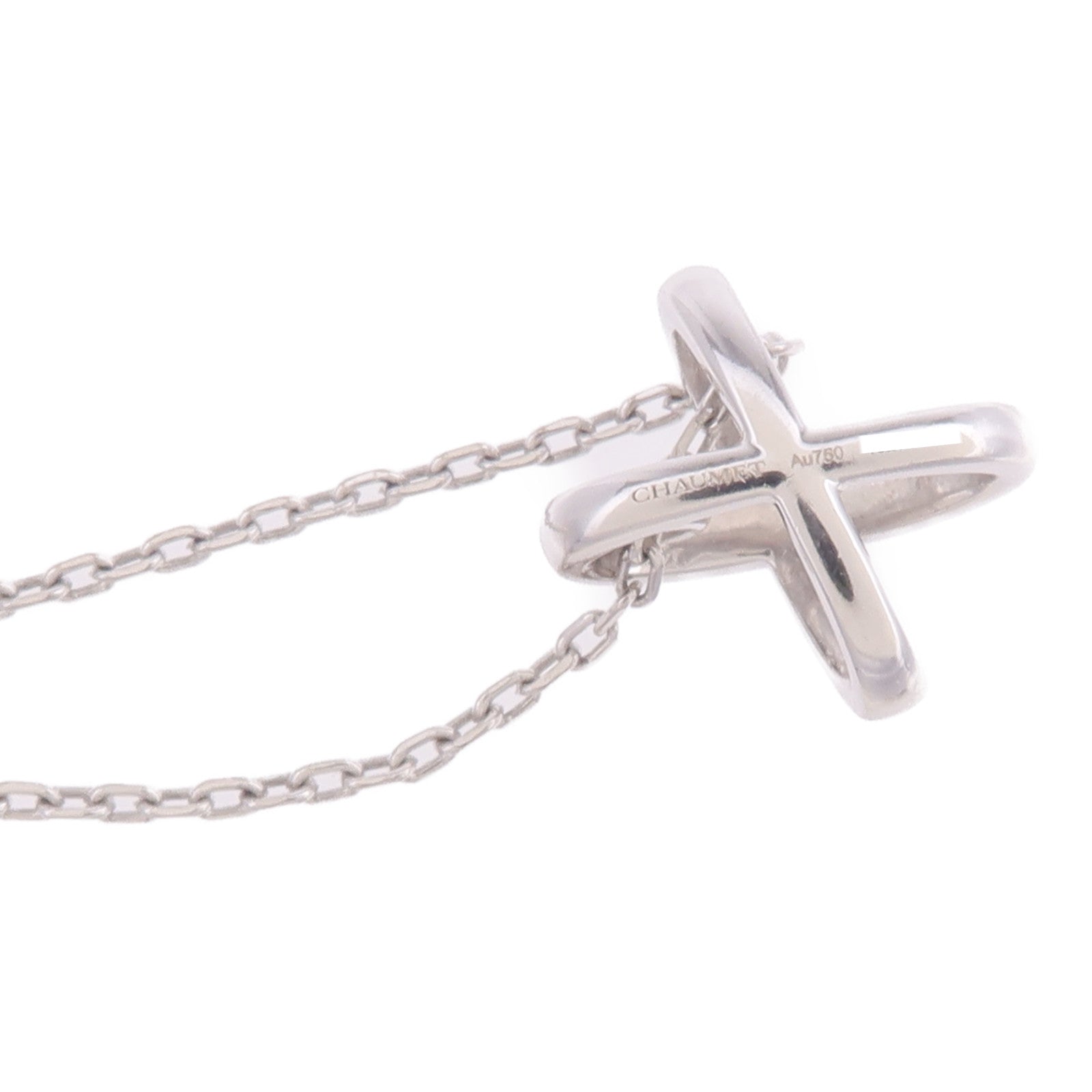 Chaumet 18K白金Jeux De Liens Necklace鑽石項鍊