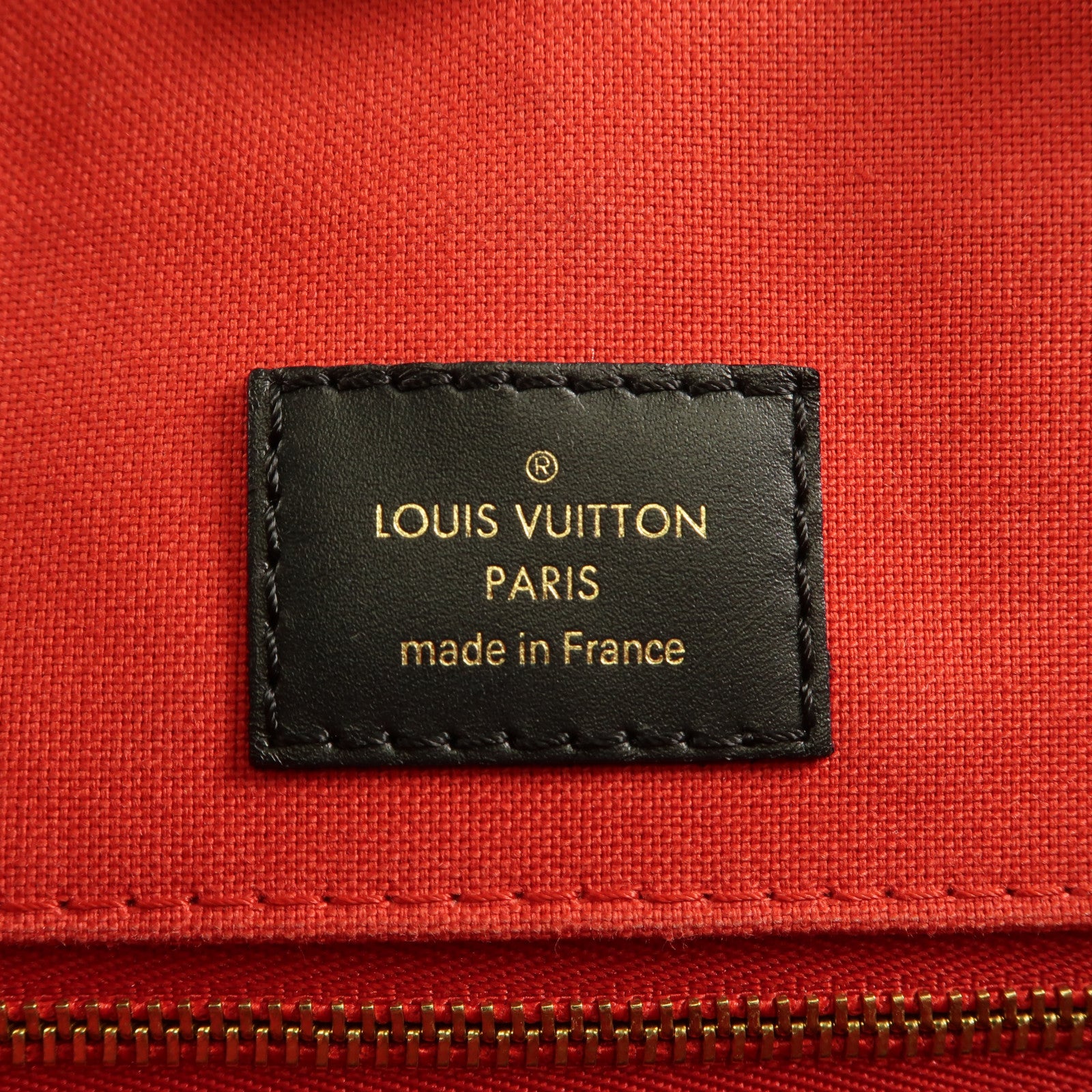 LOUIS VUITTON Monogram Giant On The Go MM金扣手挽肩背兩用袋啡色