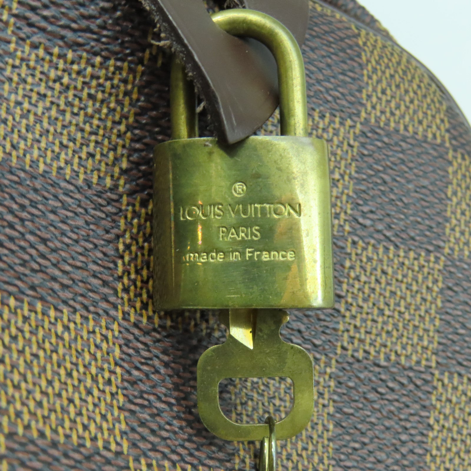 LOUIS VUITTON 【激減優惠】Damier Speedy 30金扣手挽袋啡色