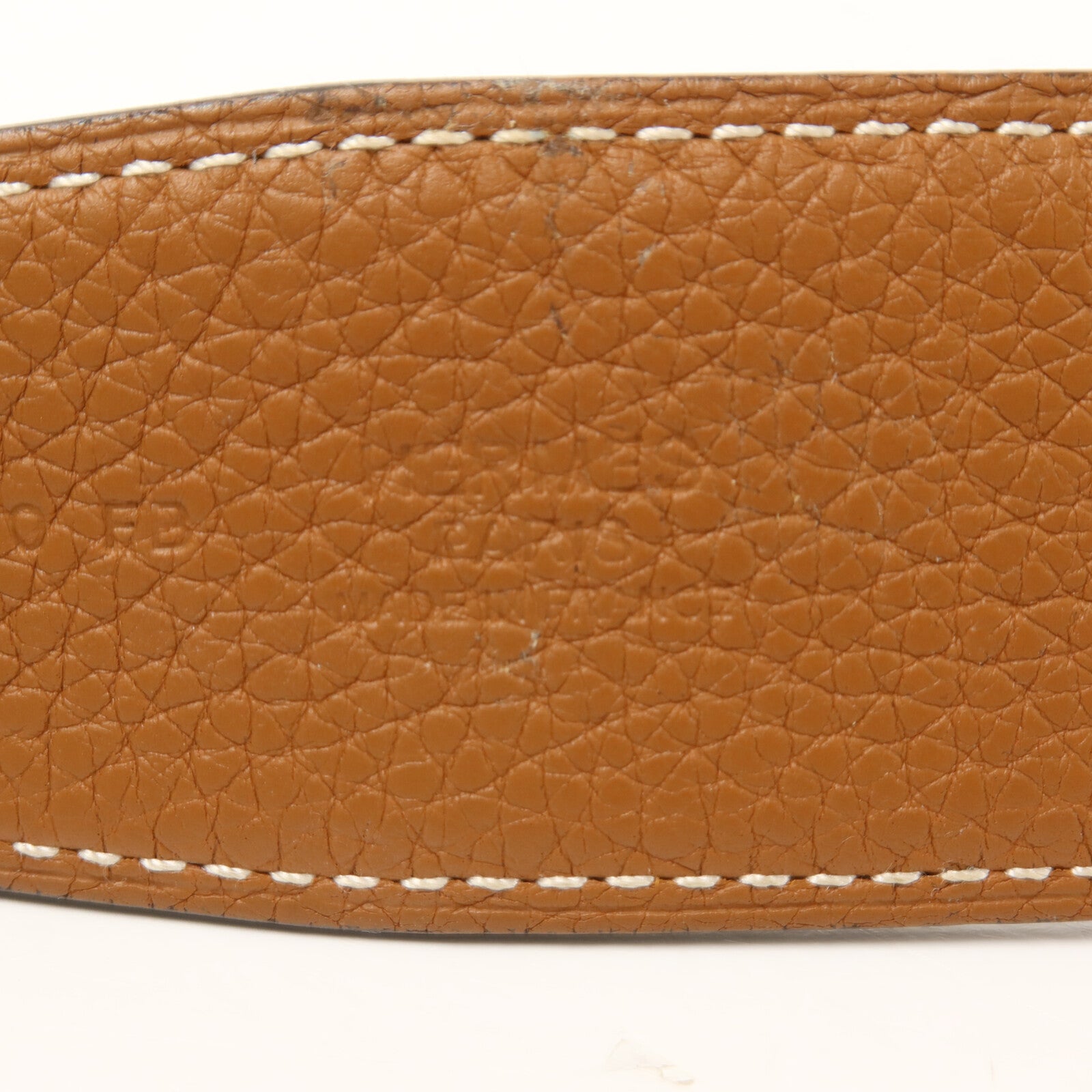 HERMES Clemence皮革H Belt皮帶Noir/Brown