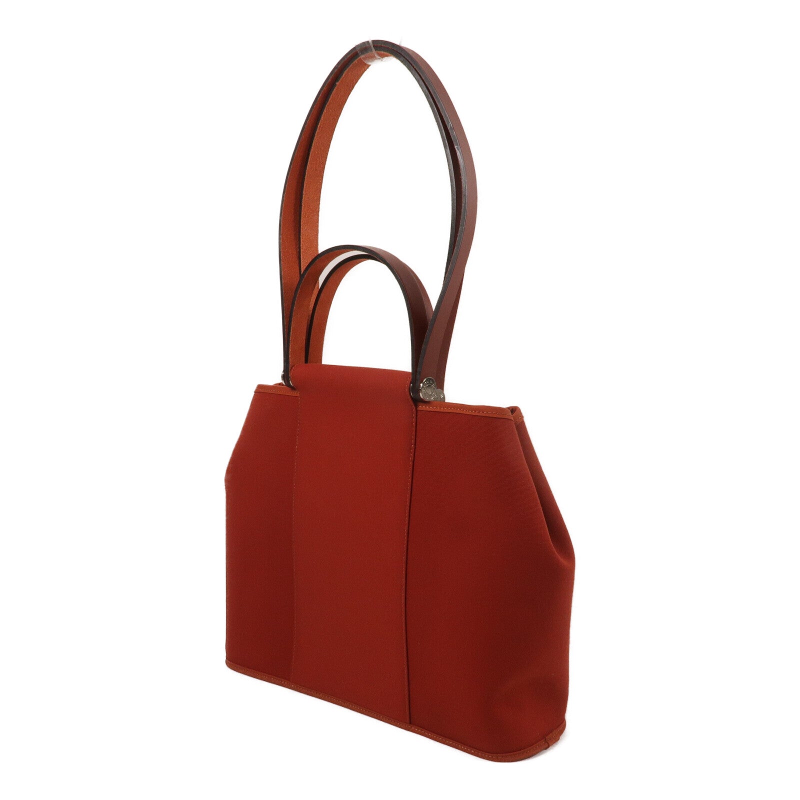 HERMES 帆布Cabag PM手挽肩背兩用袋Roue Venitien/RougeH