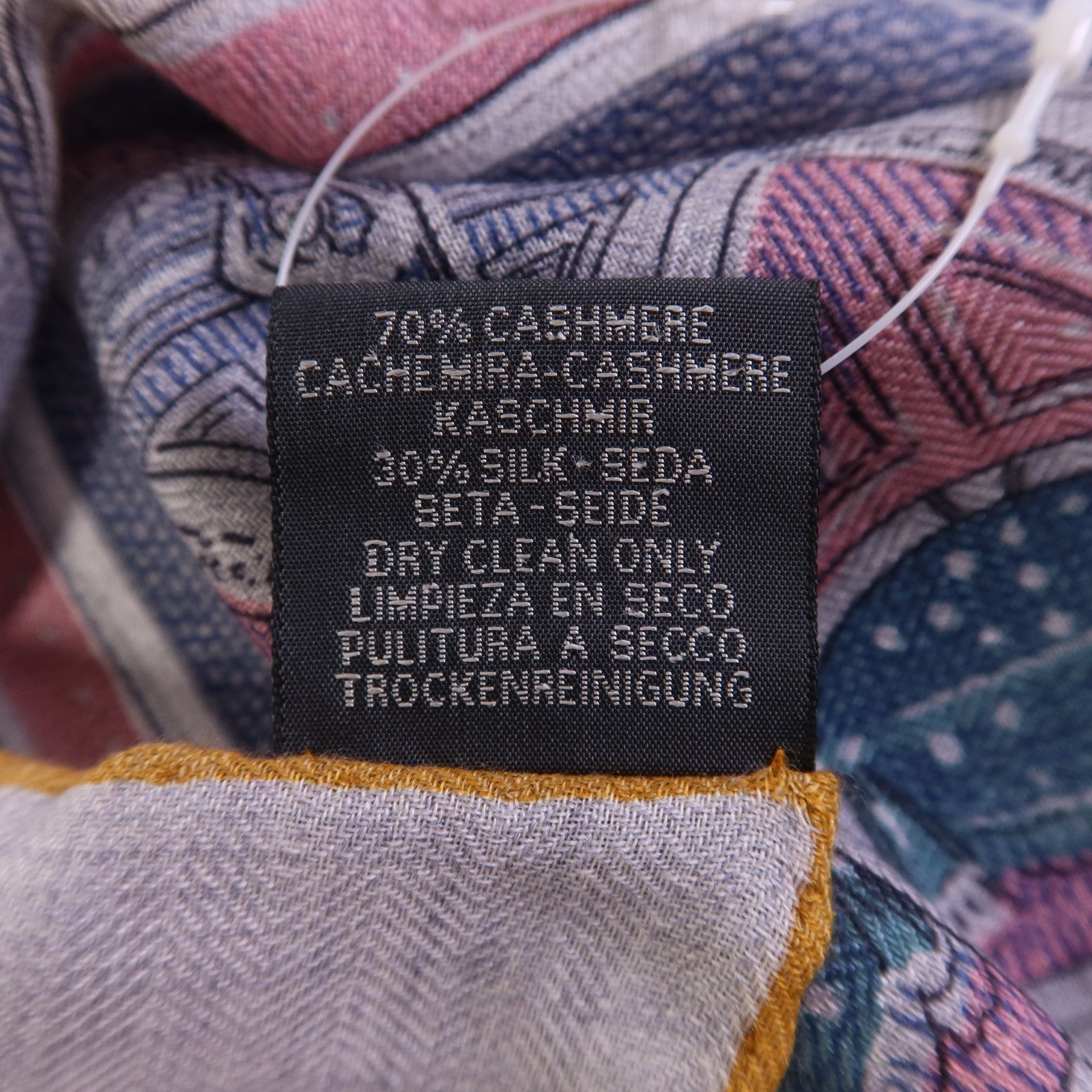 HERMES 羊絨/絲質Scarf 140X140絲巾