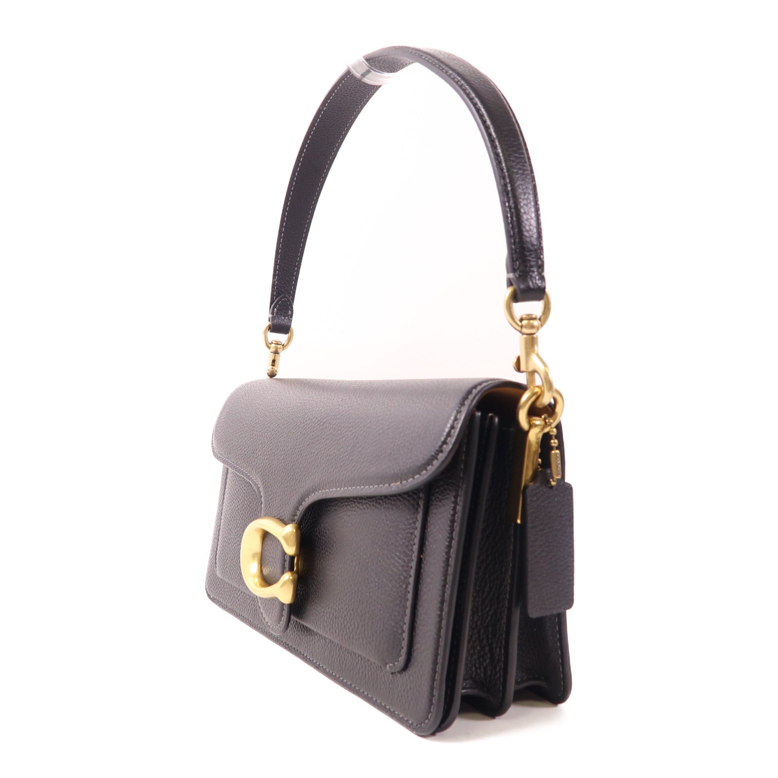 COACH 牛皮皮革Shoulder Bag金扣手挽肩背兩用袋