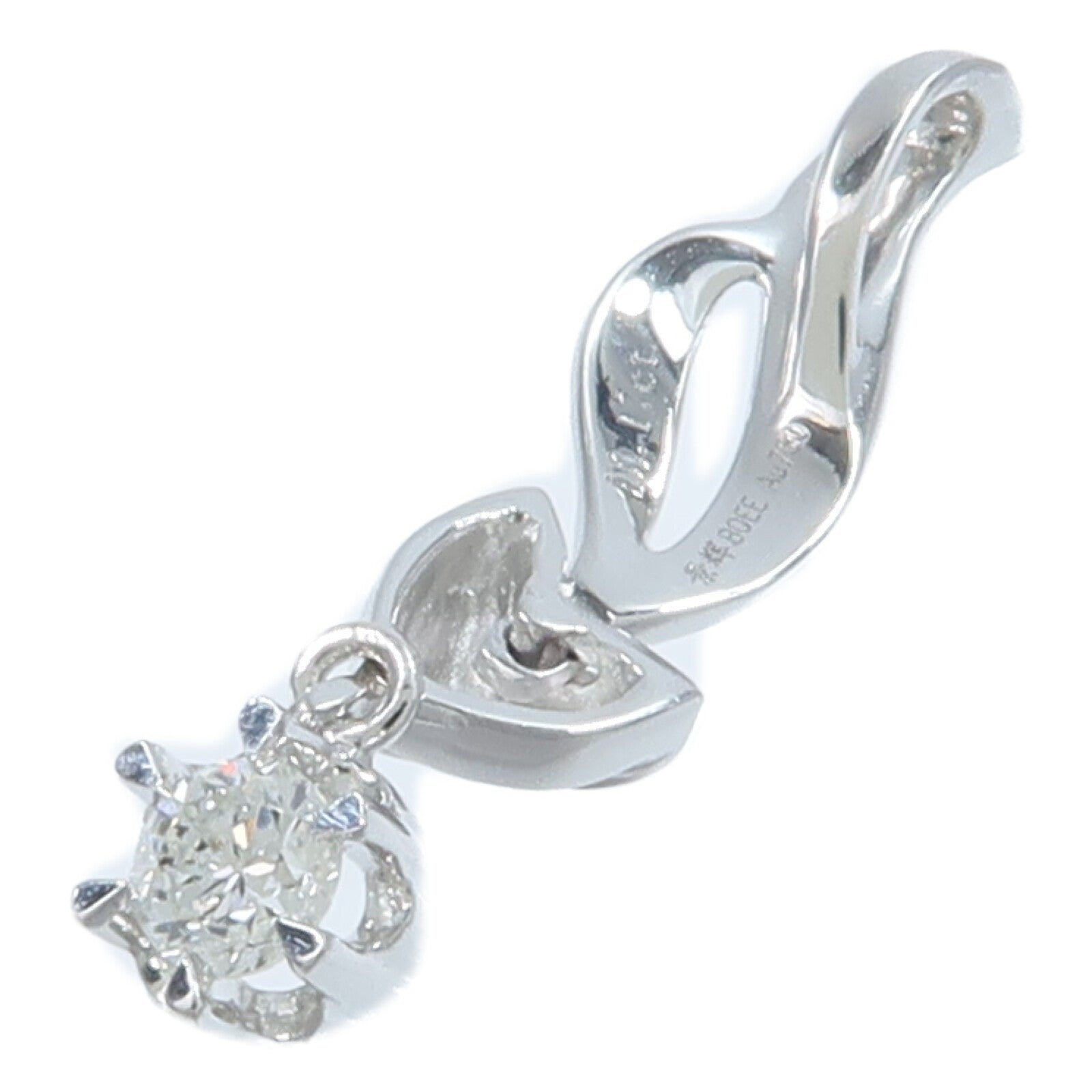 JEWELRY 18K白金Diamond Pendant Top鑽石吊墜