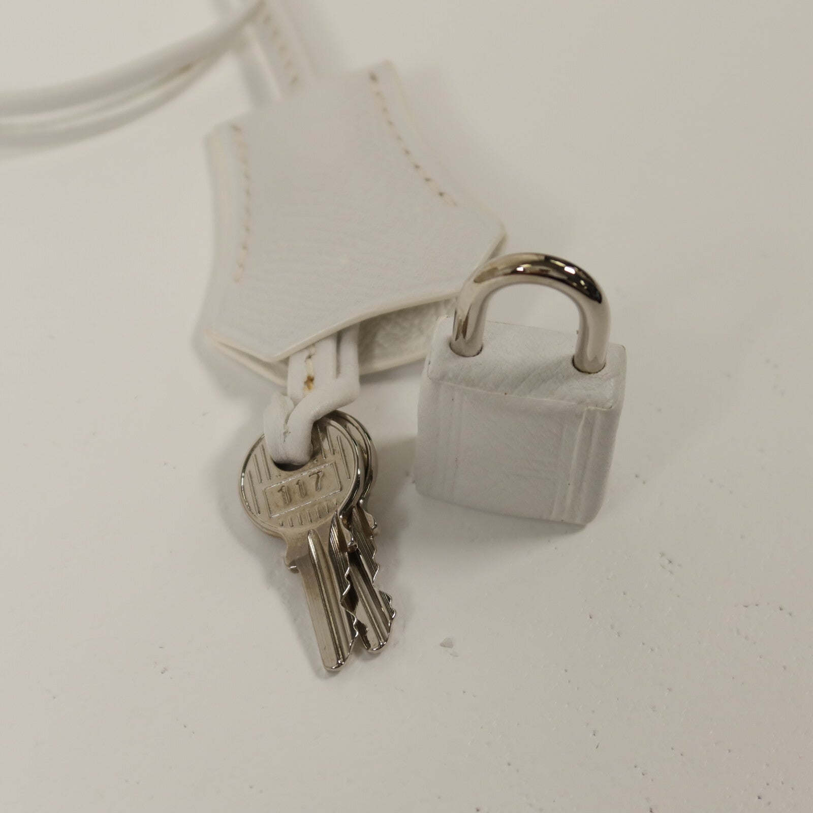 HERMES Epsom皮革Birkin 35手挽袋Blanc