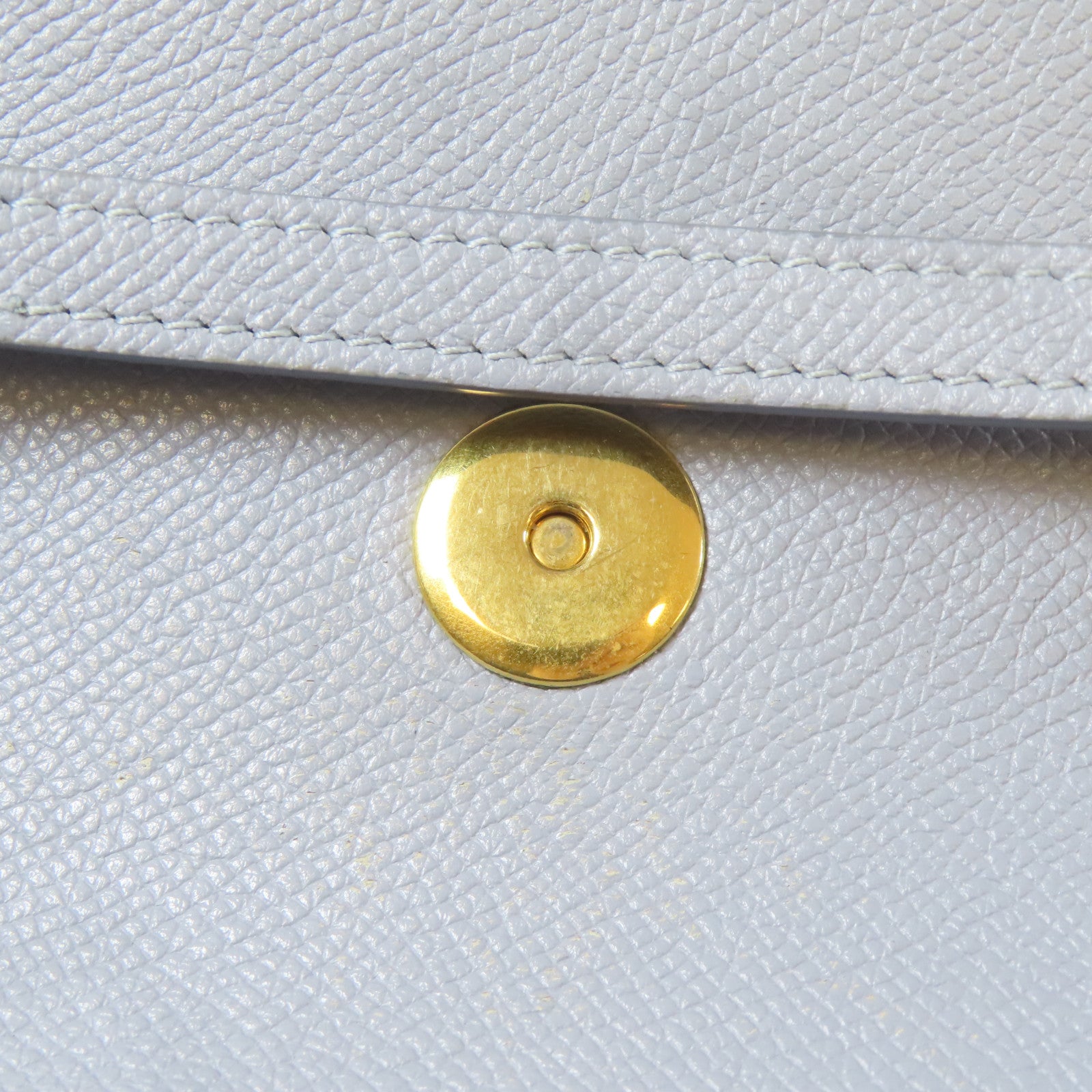 CELINE 牛皮皮革Nano Belt Bag金扣手挽肩背兩用袋淺藍色