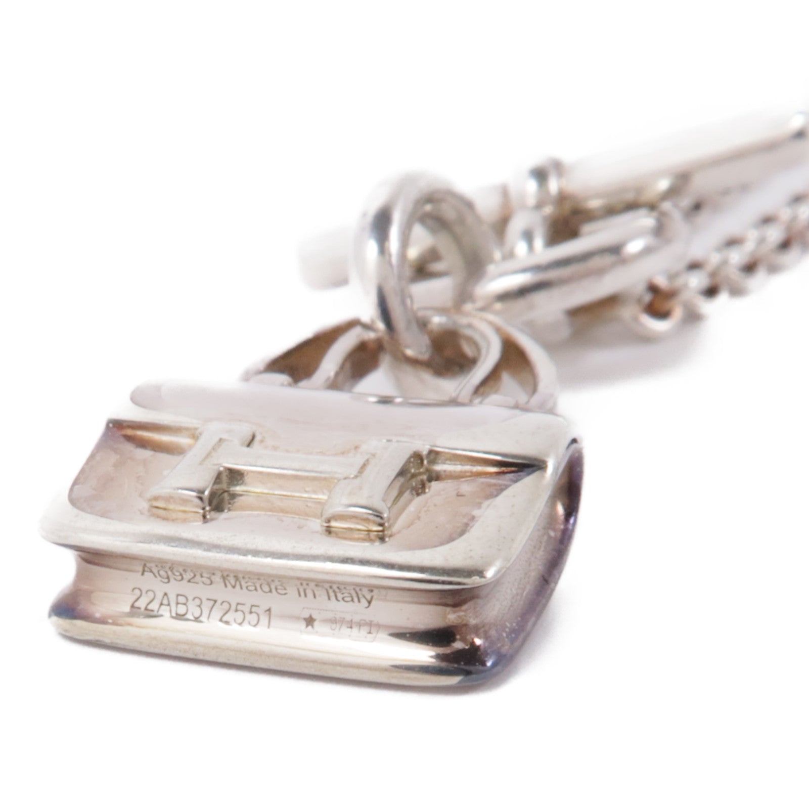 HERMES 925純銀Constance Pendant項鍊